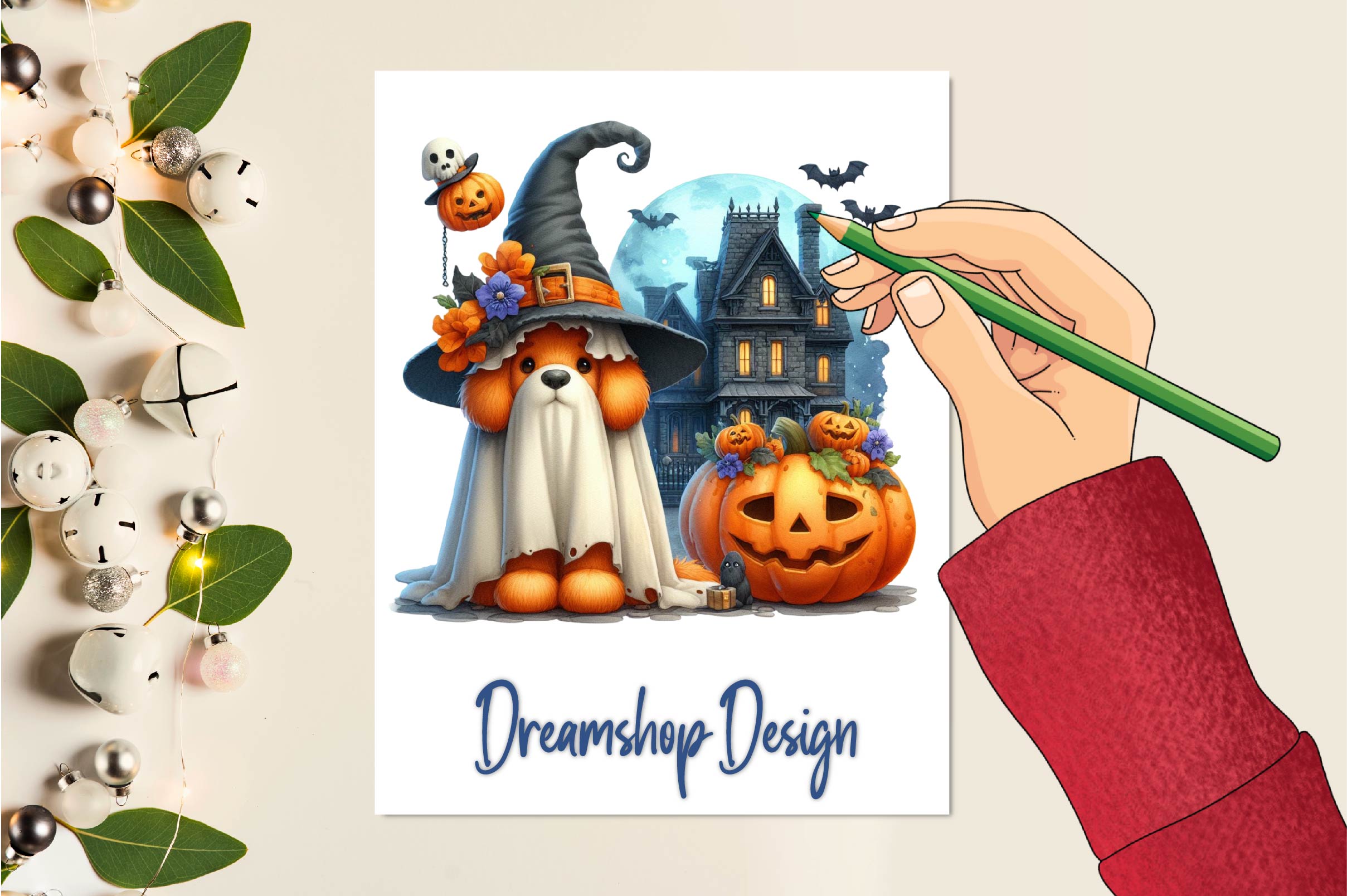 Ghost Dog Clipart Bundle