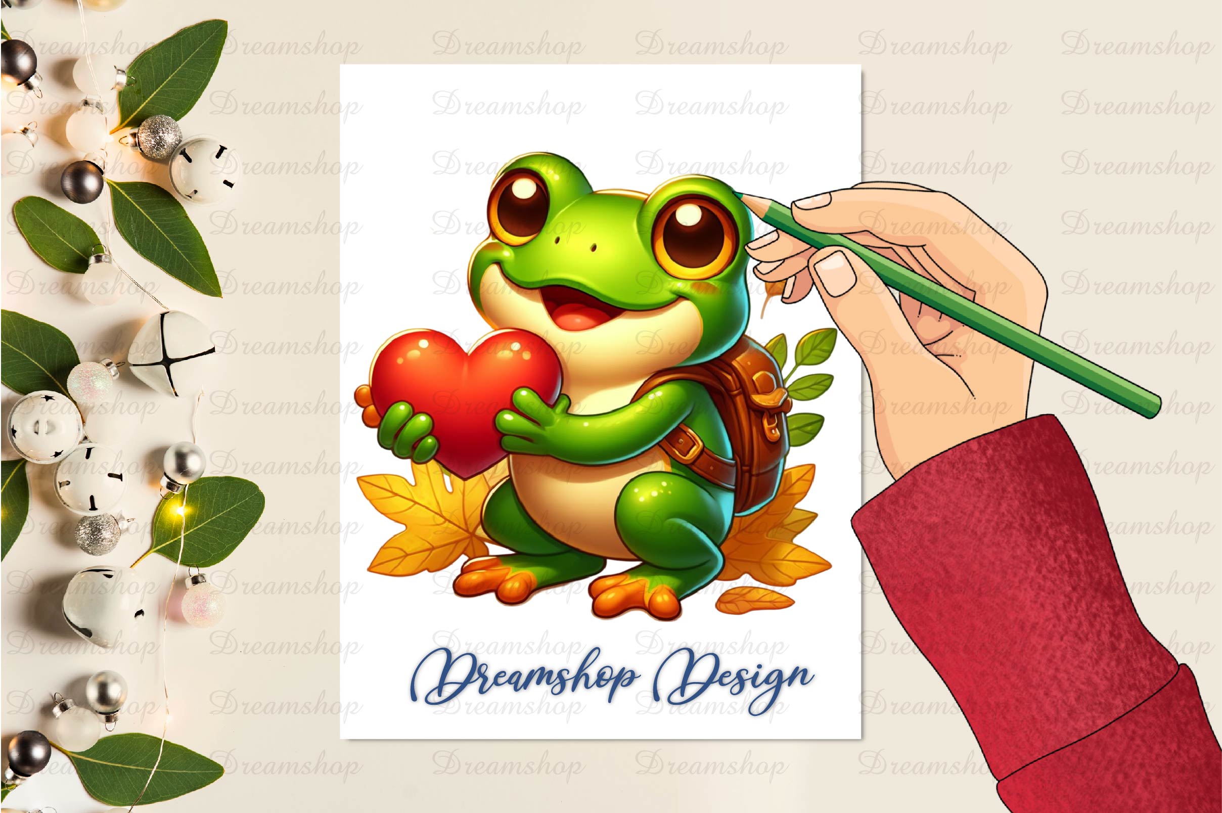 Autumn Frog Clipart Bundle