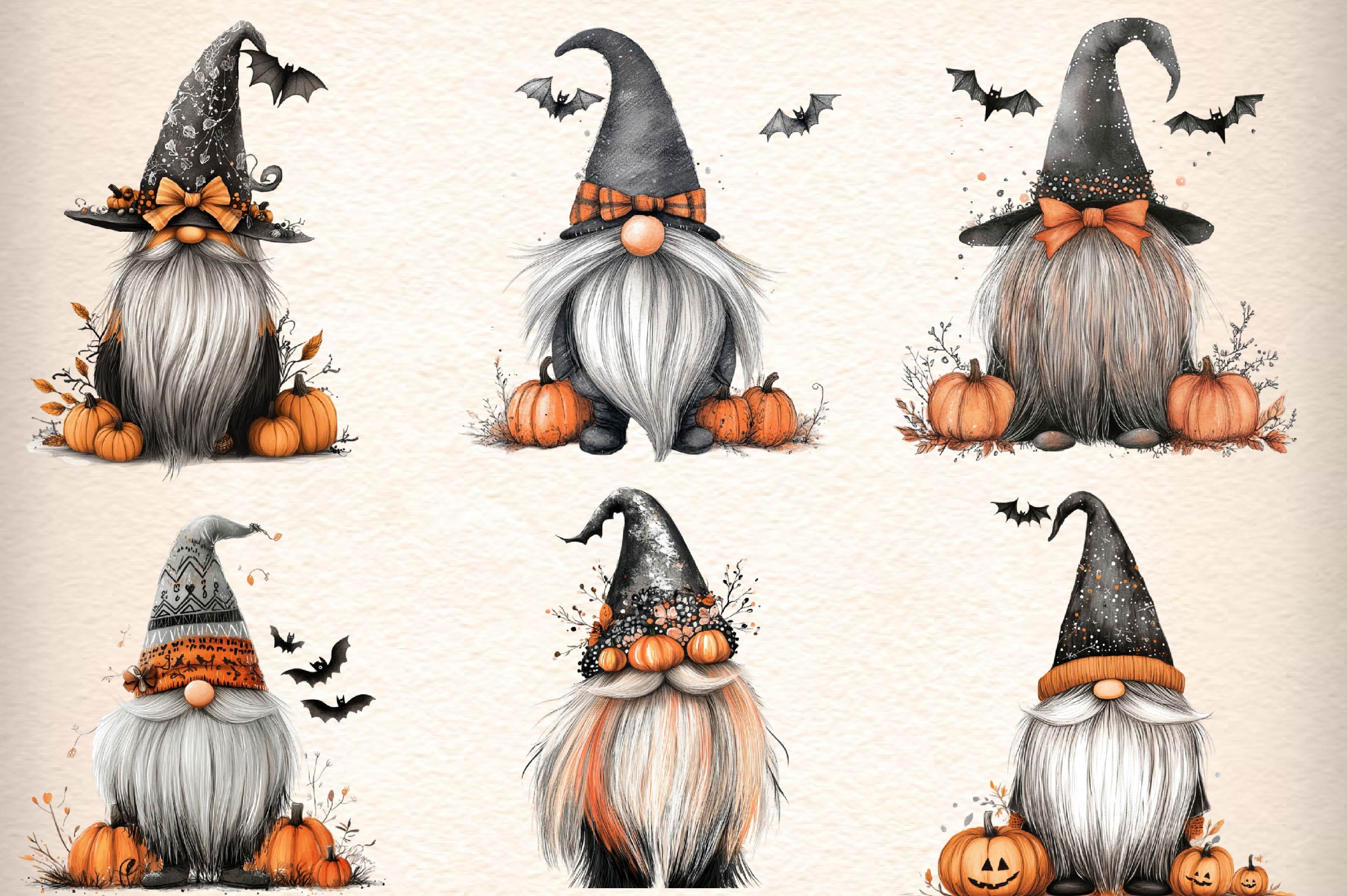 Autumn Gnome Clipart Bundle