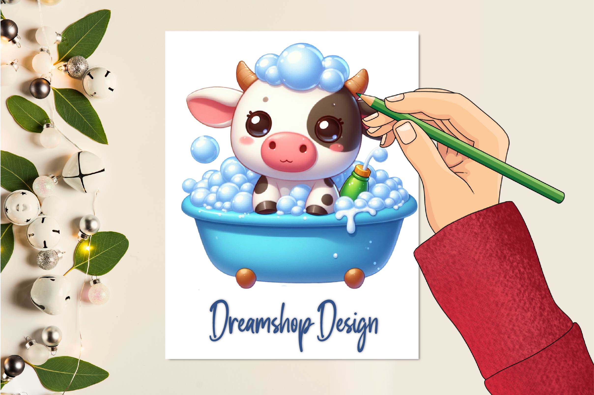 Cute Relaxing Animal Clipart Bundle