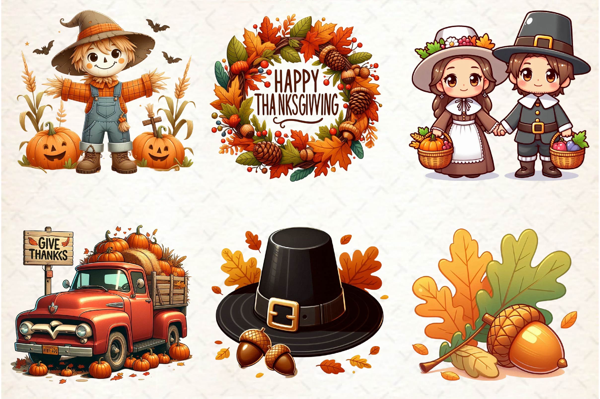 Thanksgiving Clipart Bundle