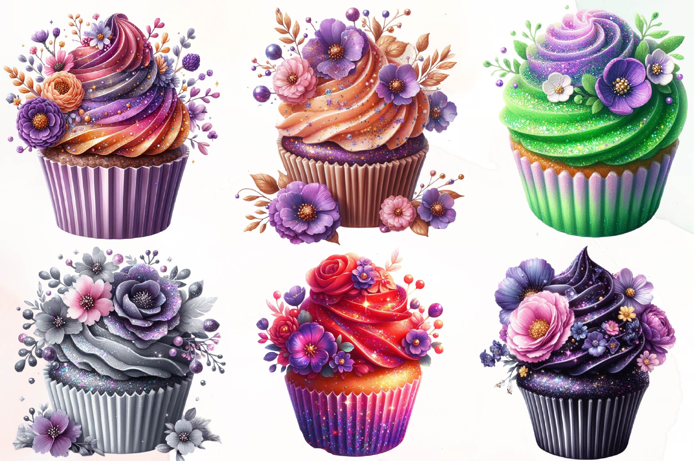 Cupcake Design Clipart Bundle