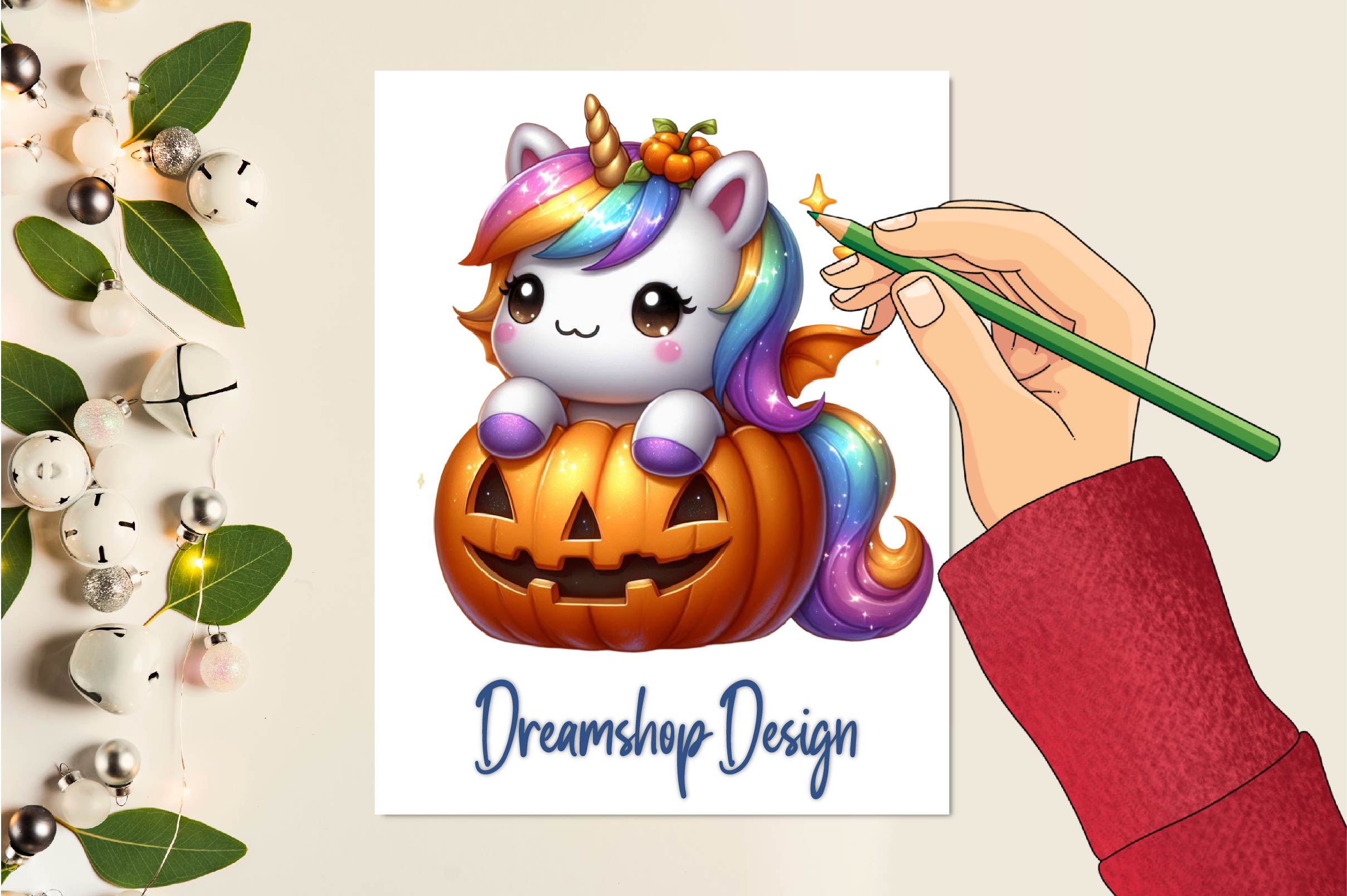 Halloween Unicorn Clipart Bundle