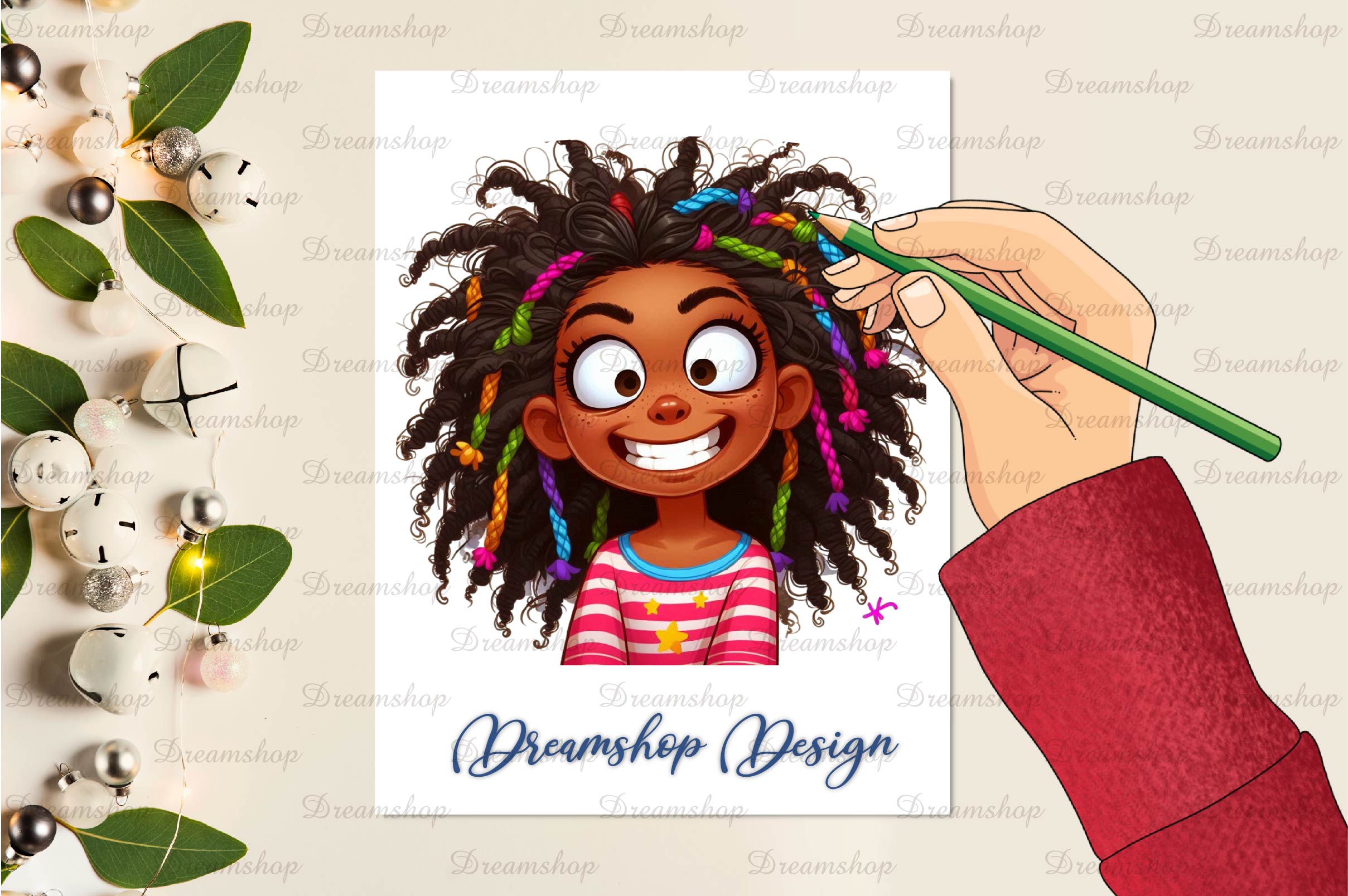 Black Girl Clipart Bundle