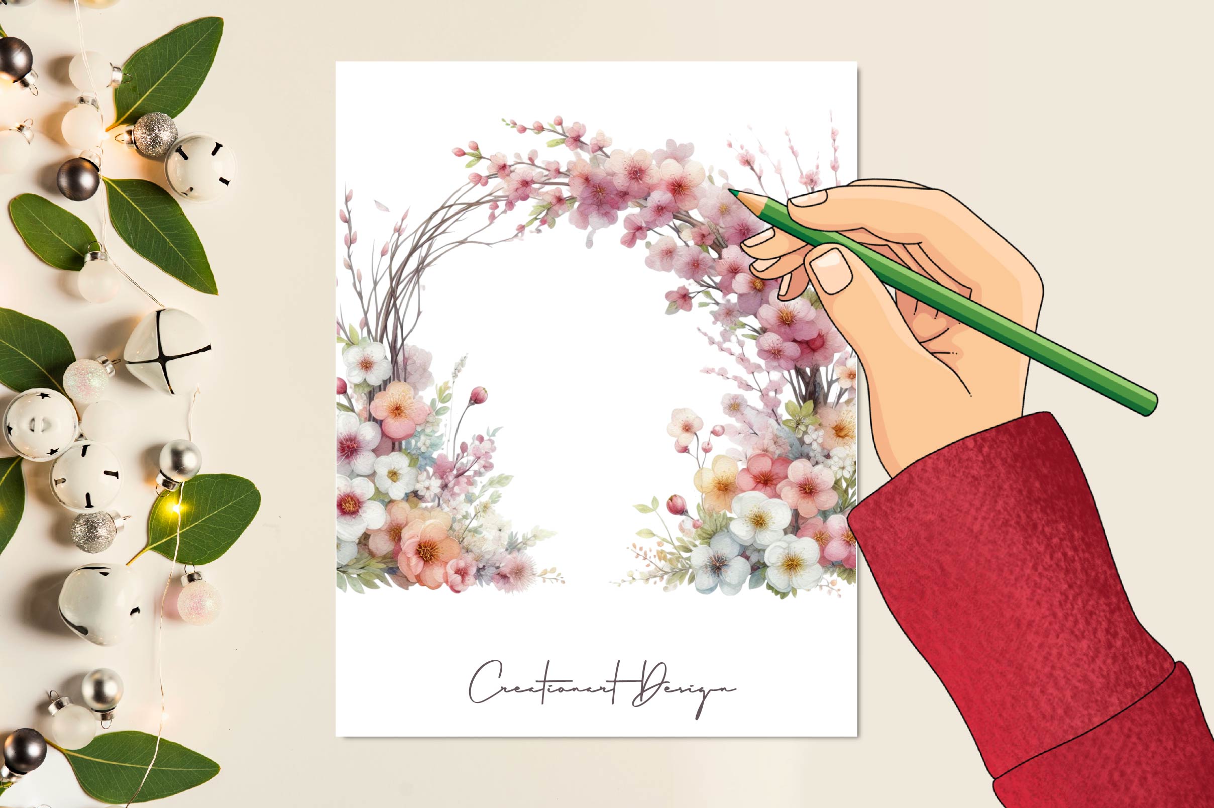 Spring Arches Clipart Bundle