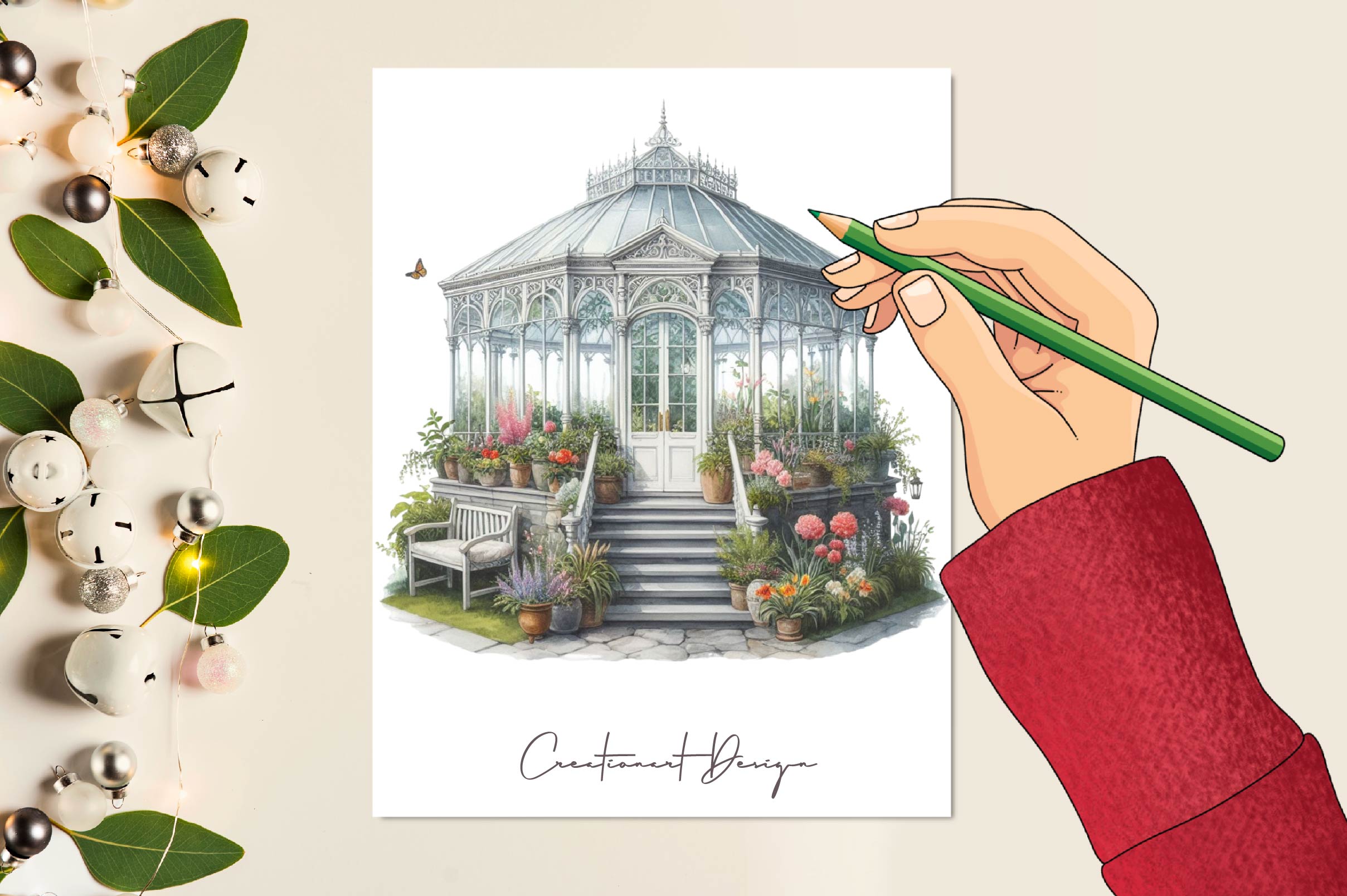 Greenhouse Gazebos Clipart Bundle