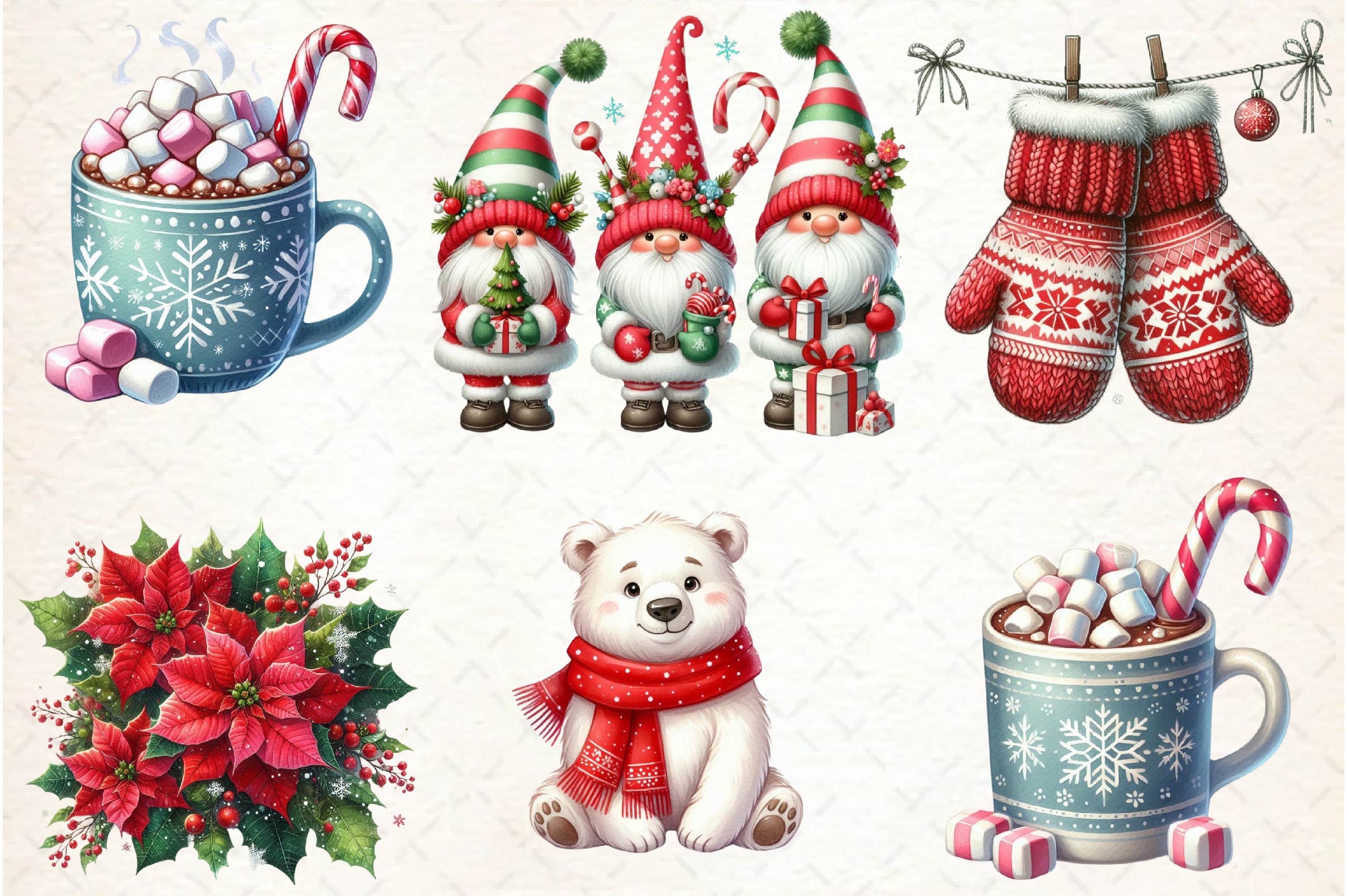 Winter Holiday Clipart Bundle