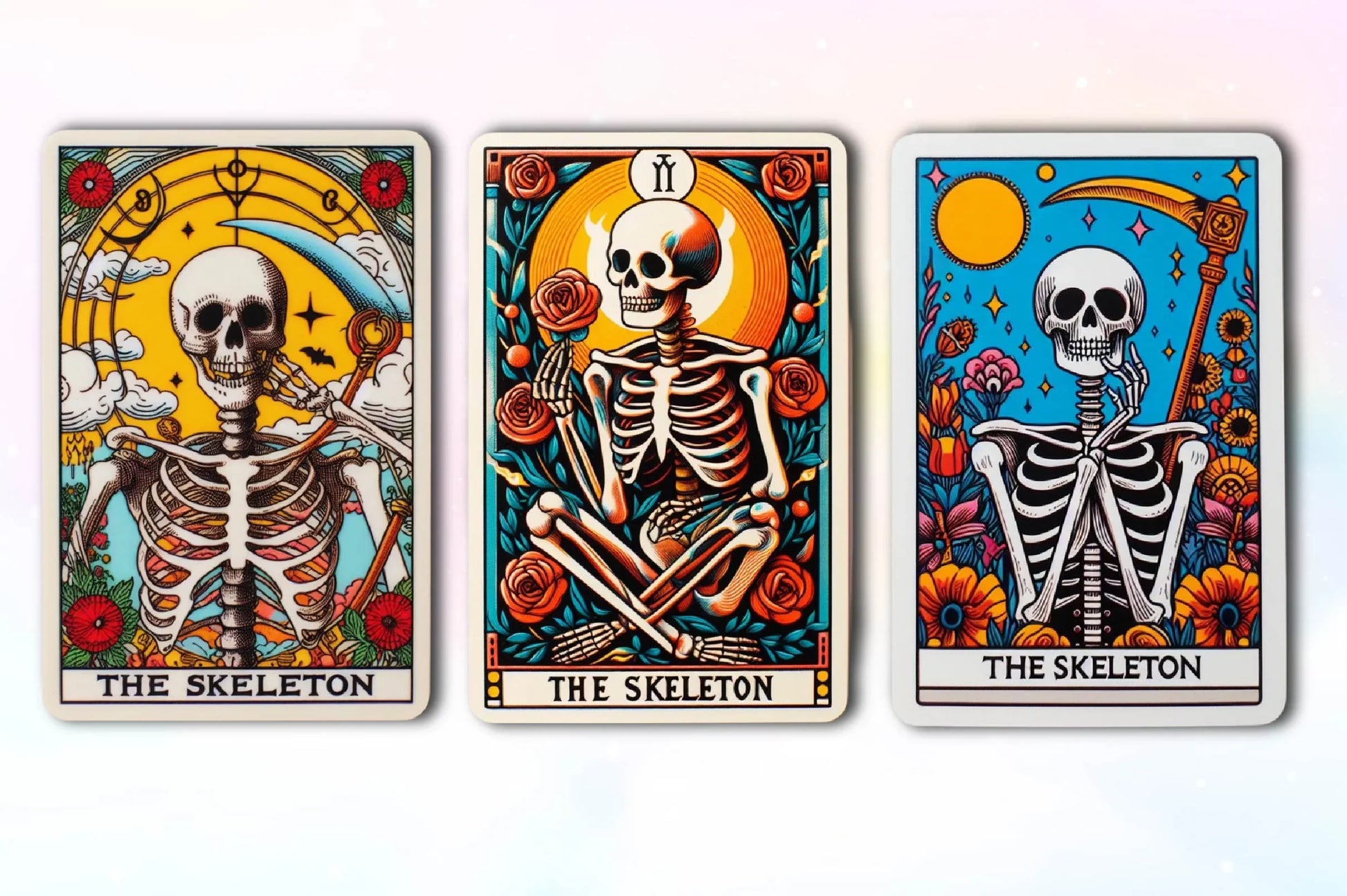 Funny Skeleton Tarot Card Clipart Bundle - CraftNest - Digital Crafting and Art