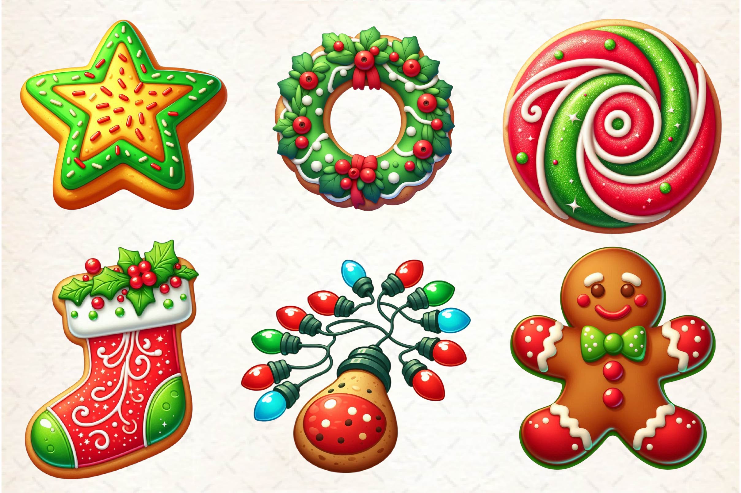 Christmas Cookies Clipart Bundle
