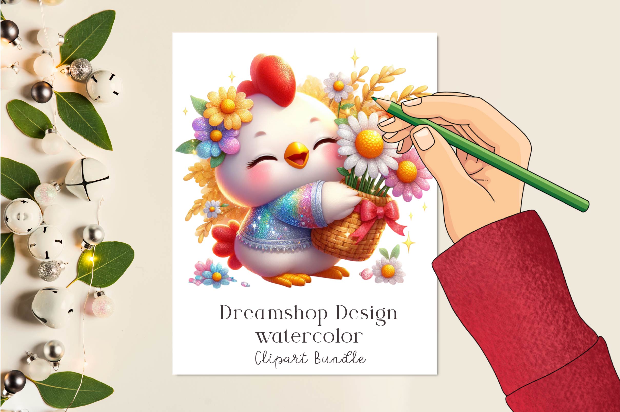 Cute Chicken Clipart Bundle 1