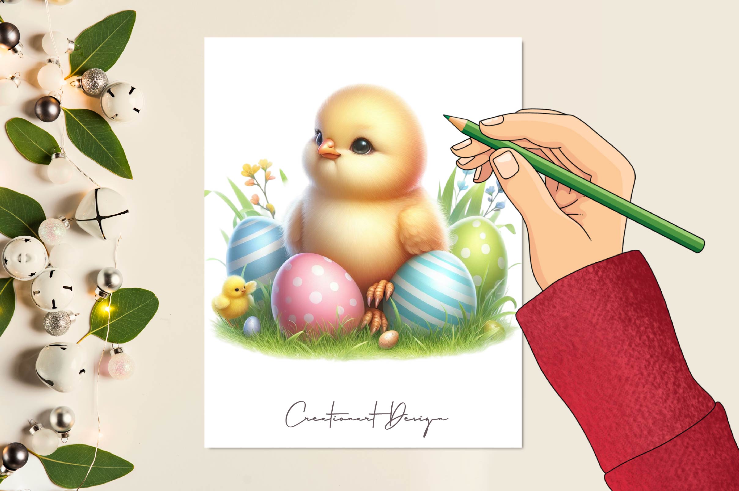 Easter Chick Clipart Bundle