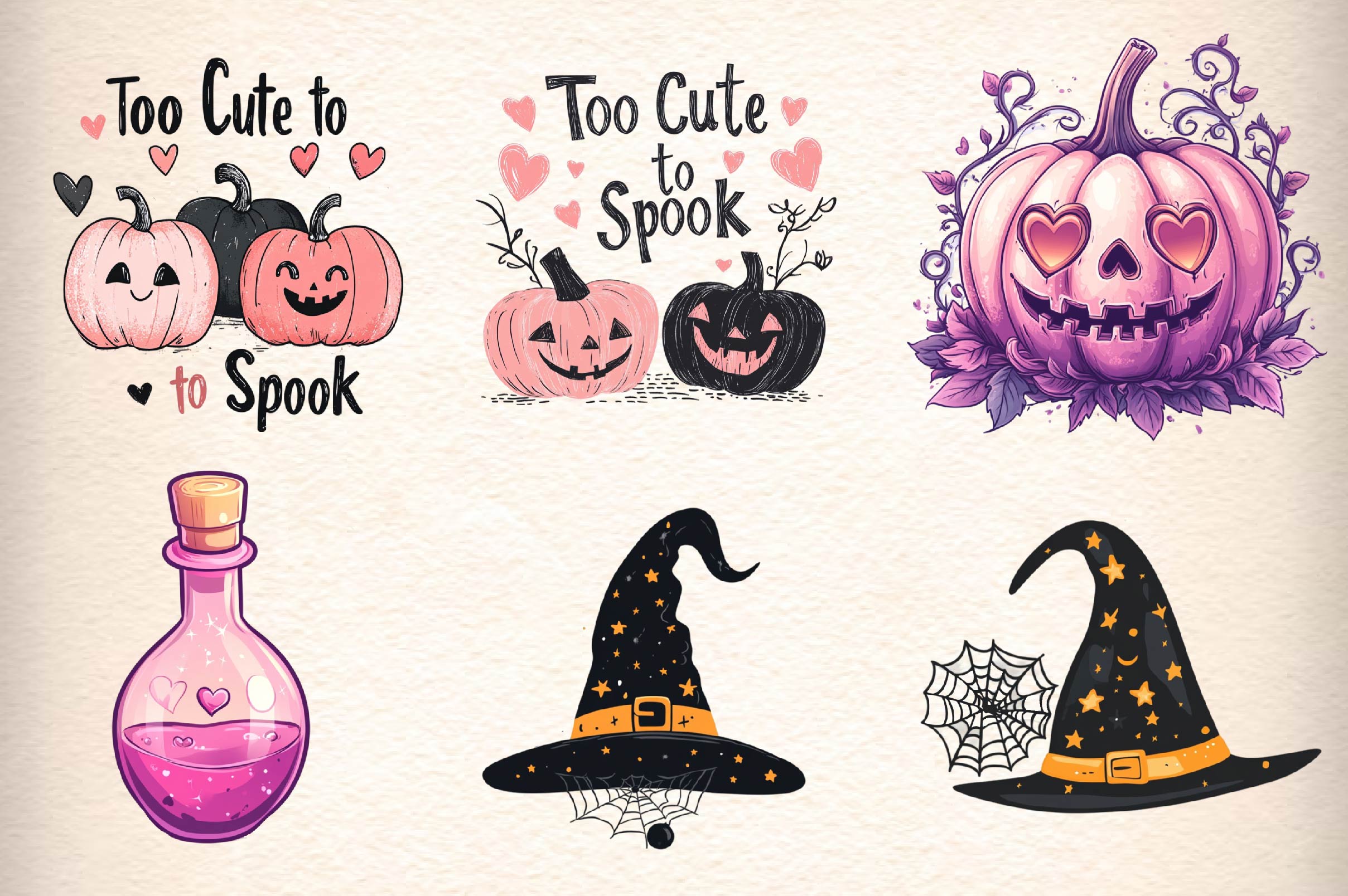 Cute Halloween Clipart Bundle 2