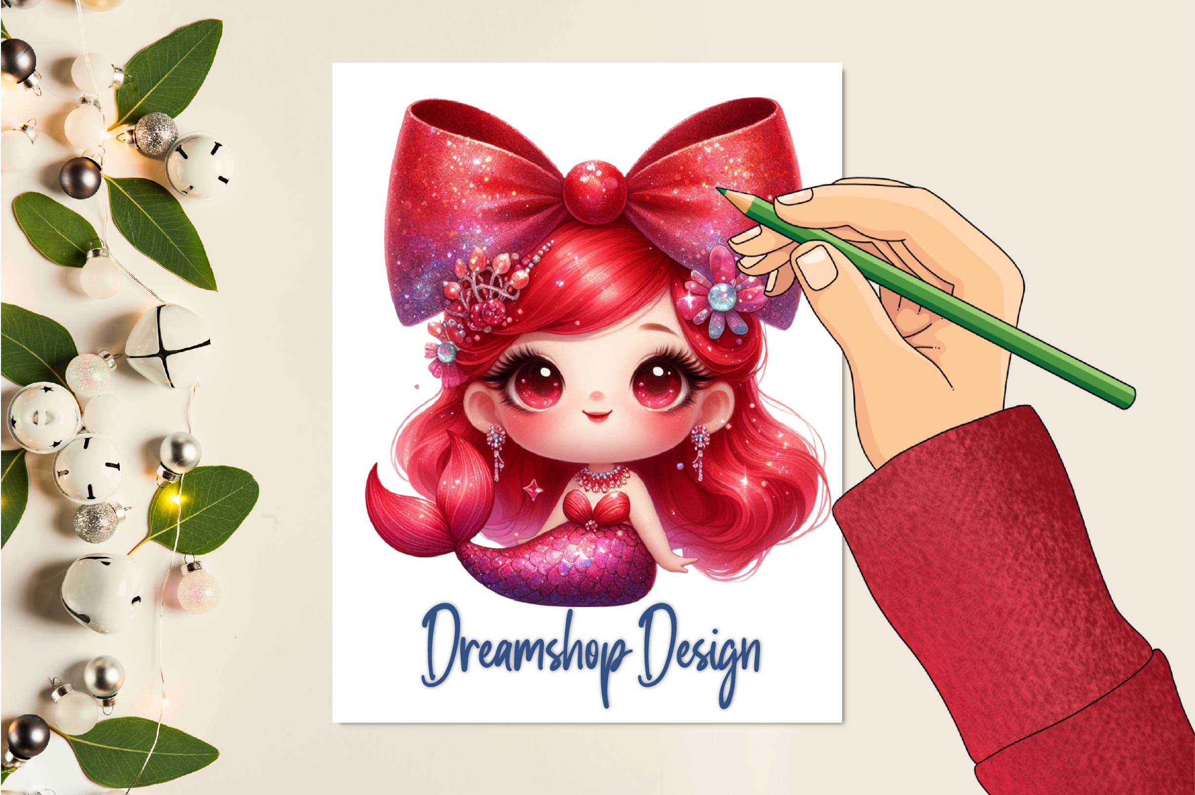 Cute Mermaid Clipart Bundle 1