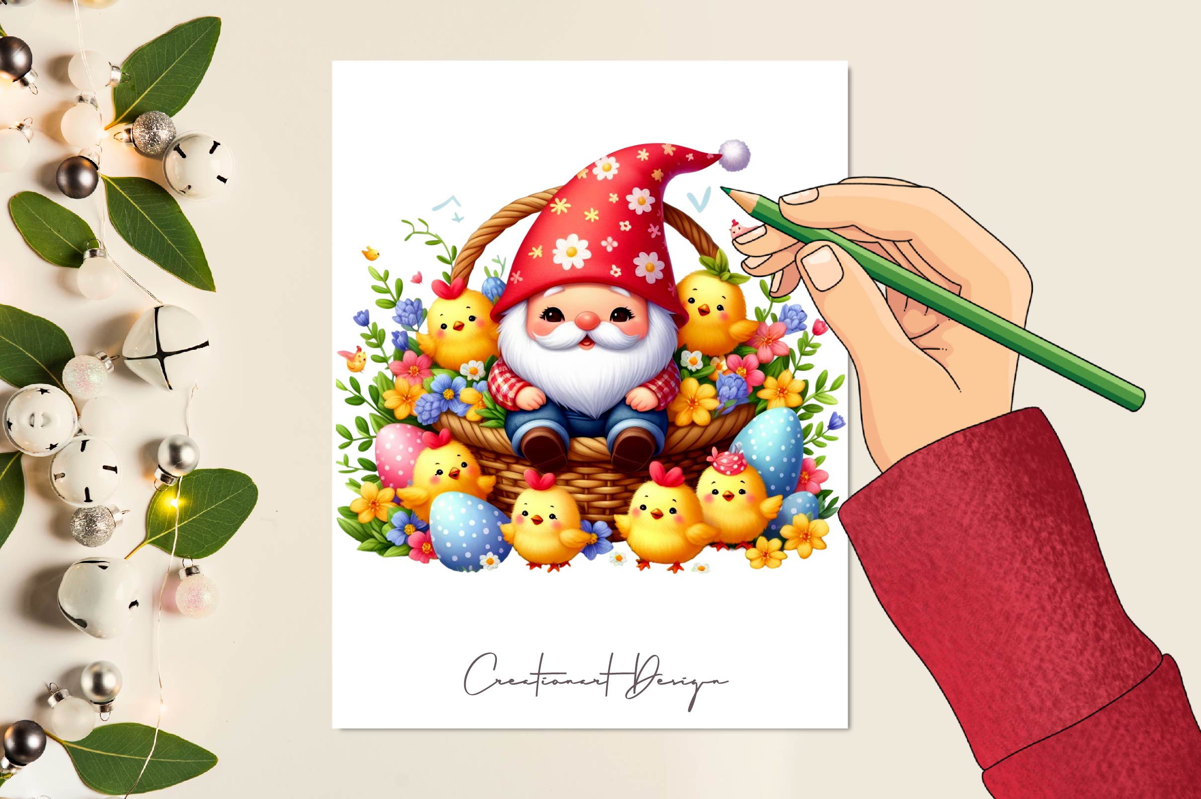 Easter Gnome Clipart Bundle 4