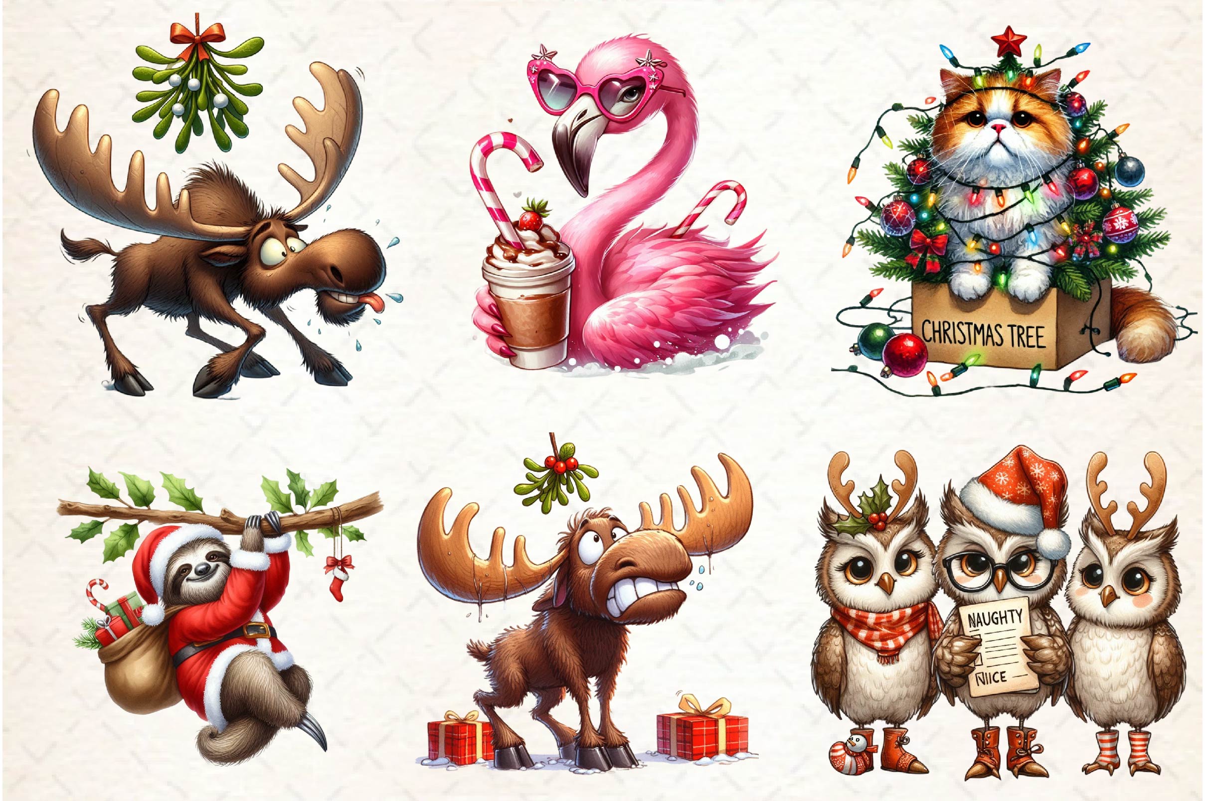 Christmas Christmas Black Girl Clipart Bundle 2