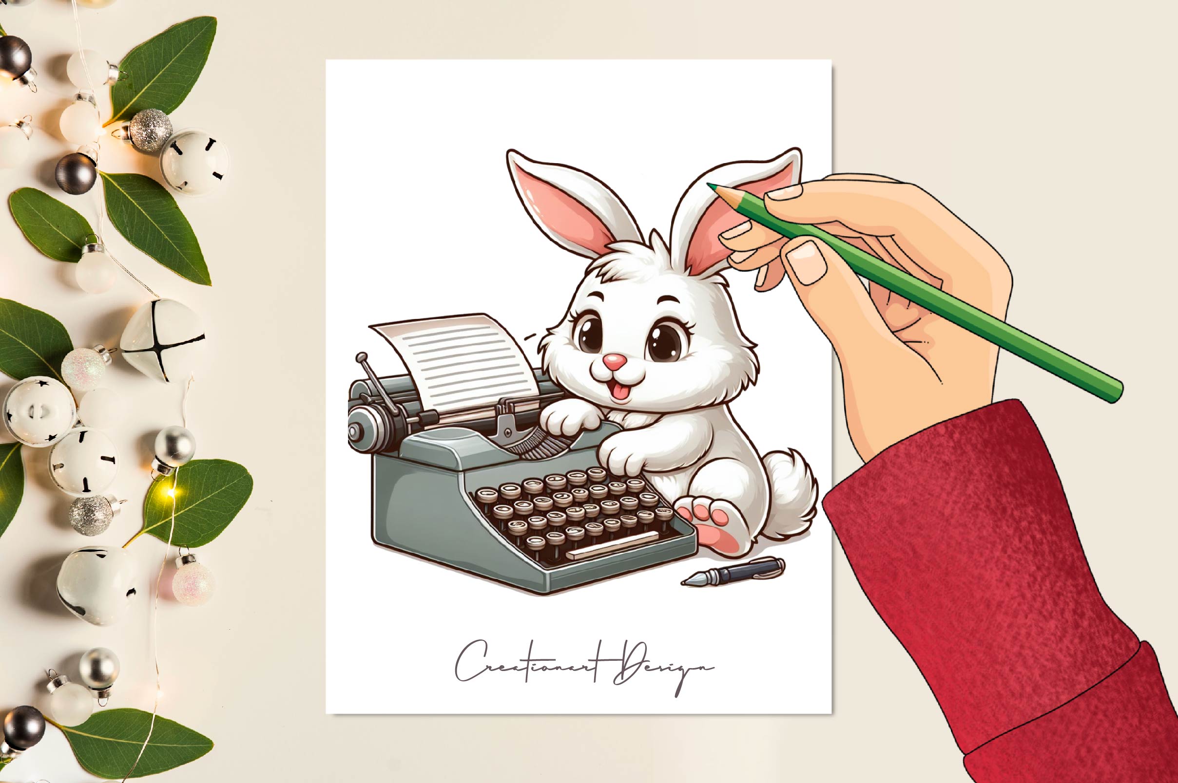 Cute Bunny Clipart Bundle