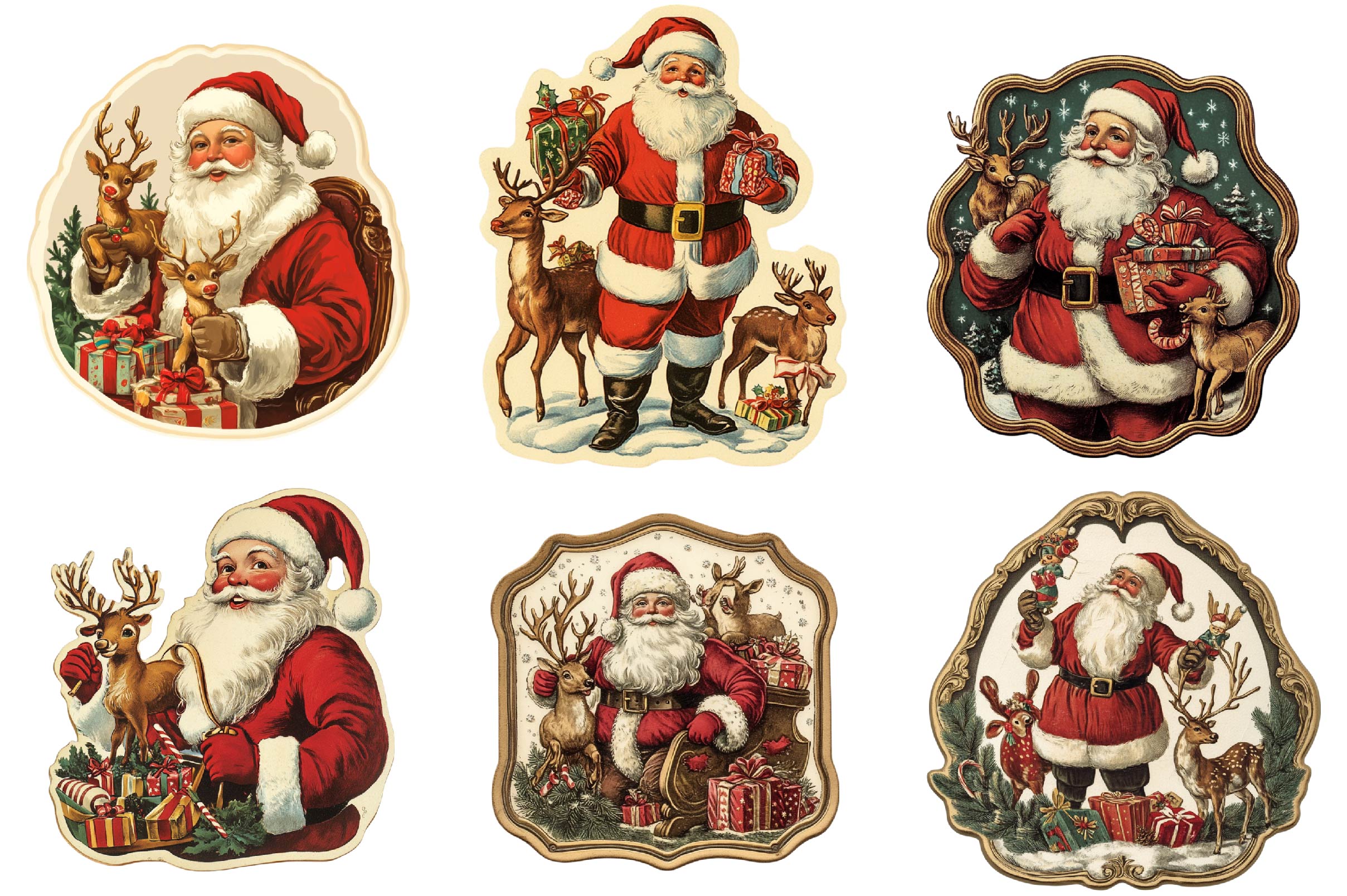 Christmas Santa Potion Label Clipart Bundle