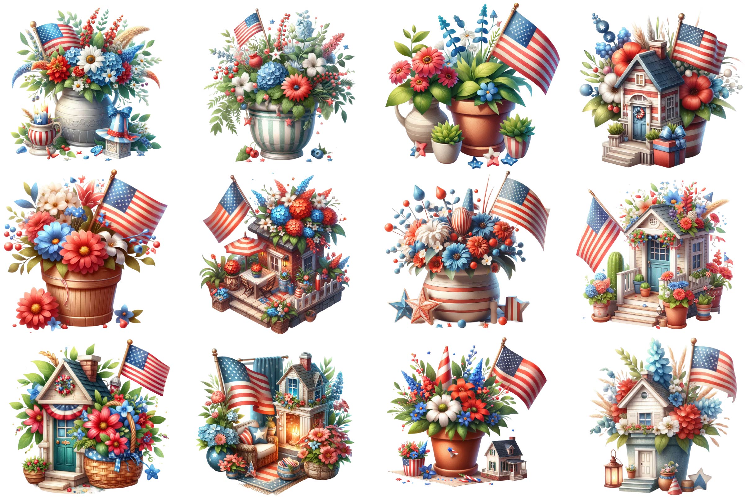 4th Of July Clipart Bundle 2