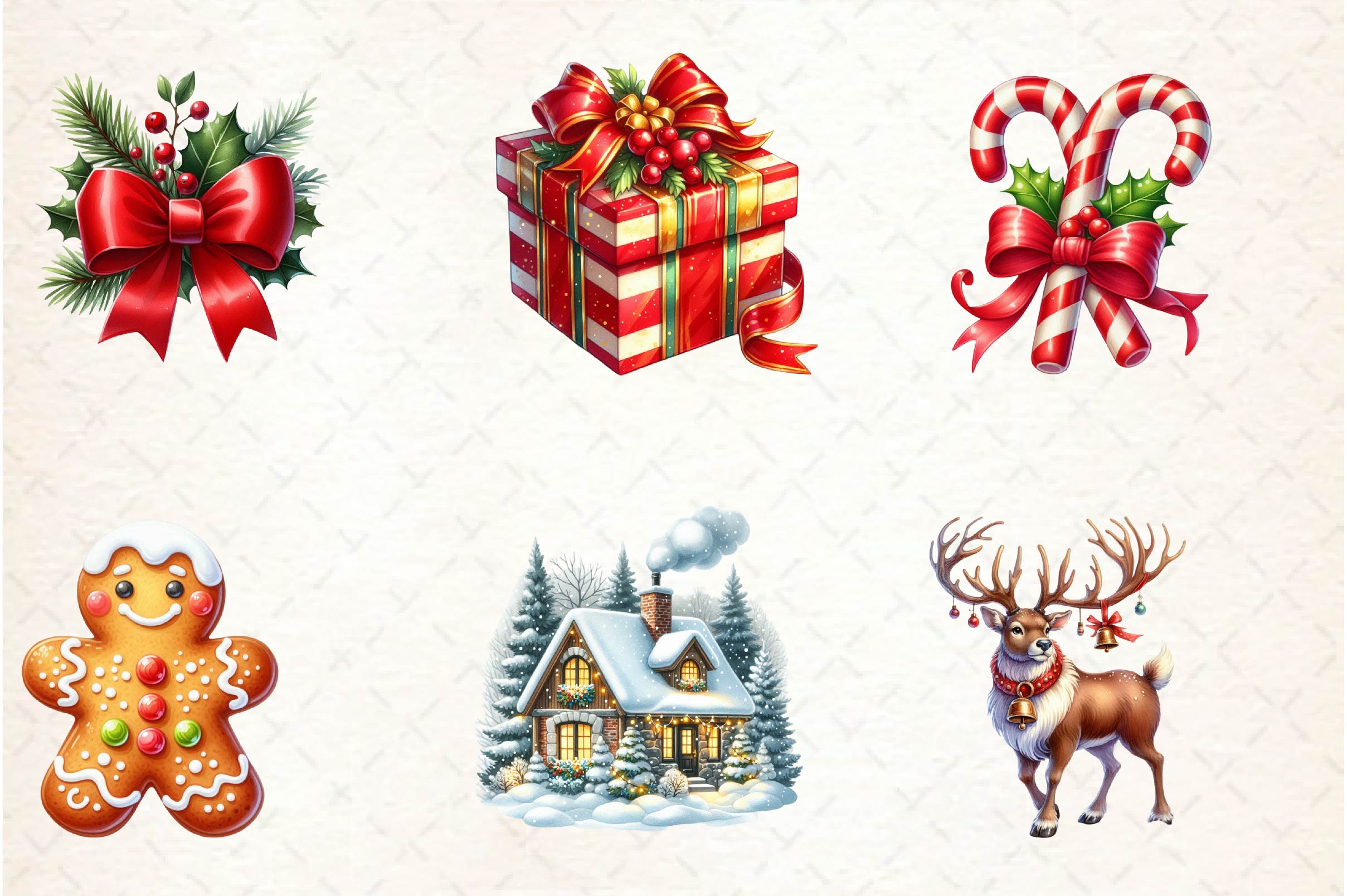 Classic Christmas Clipart Bundle