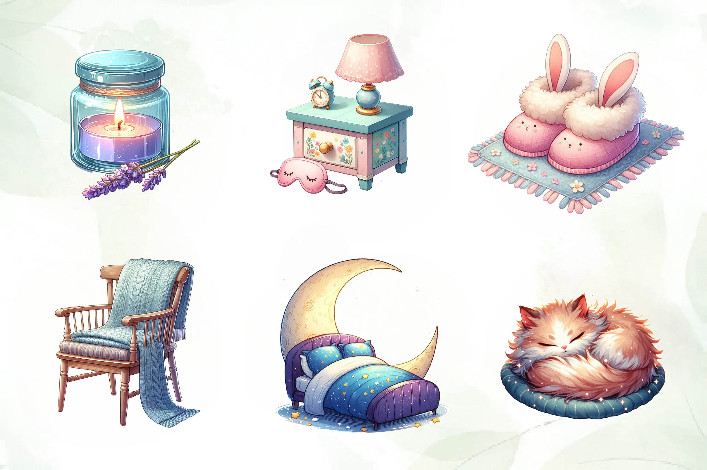 Evening Routine Clipart Bundle