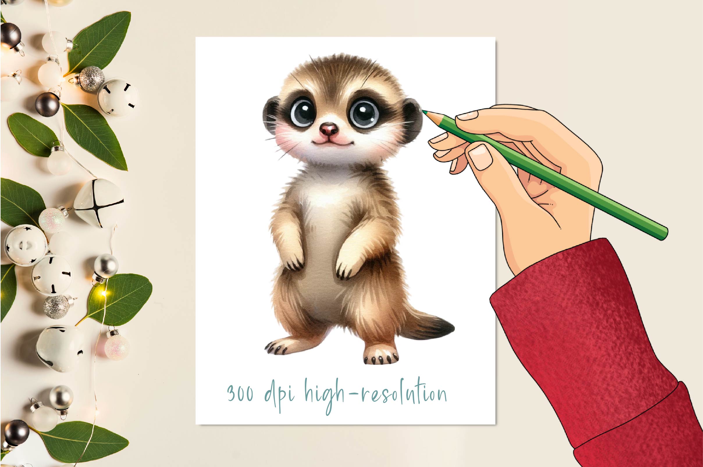Curious Meerkat Clipart Bundle