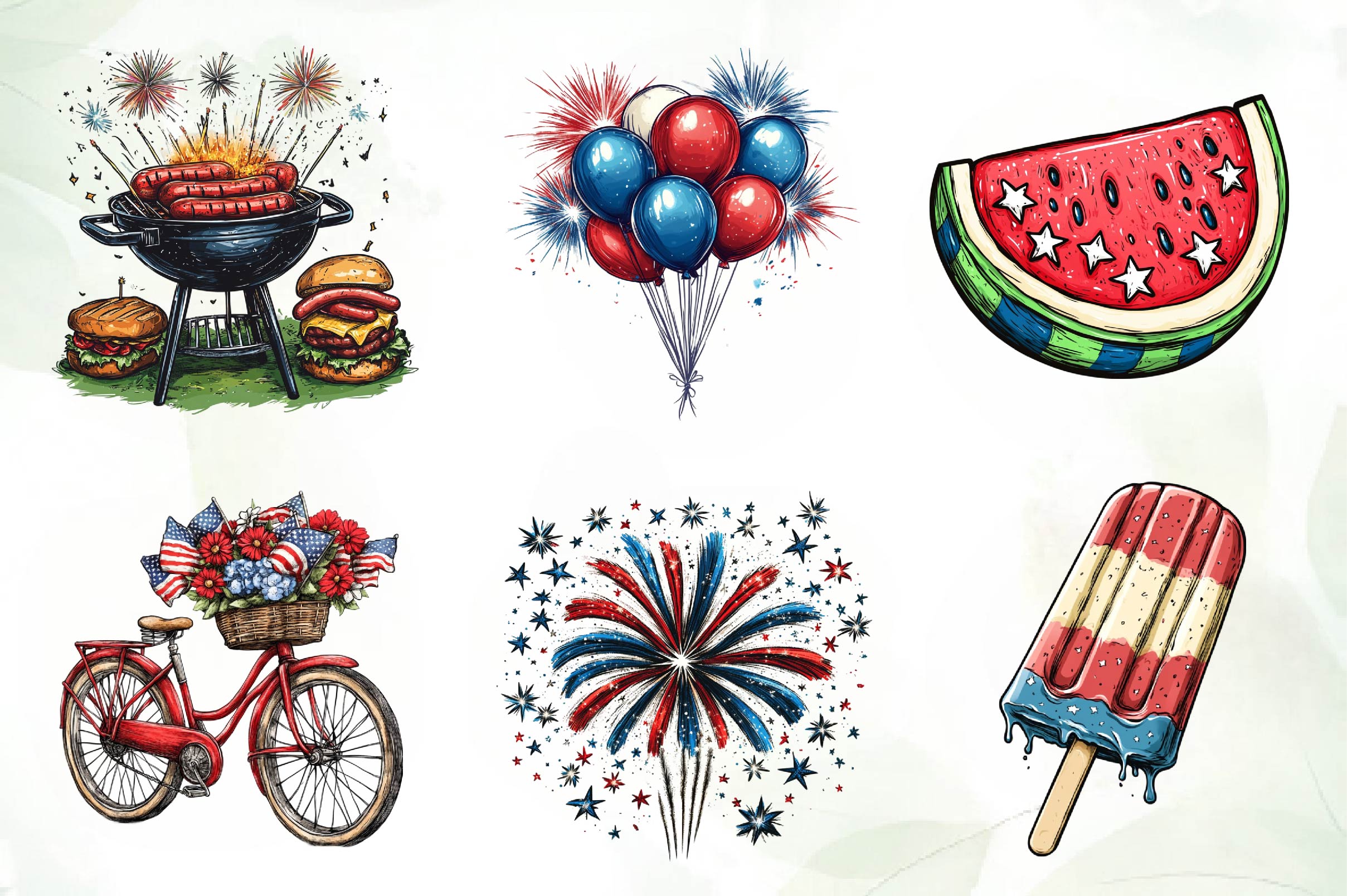 4th Of July Clipart Bundle 3