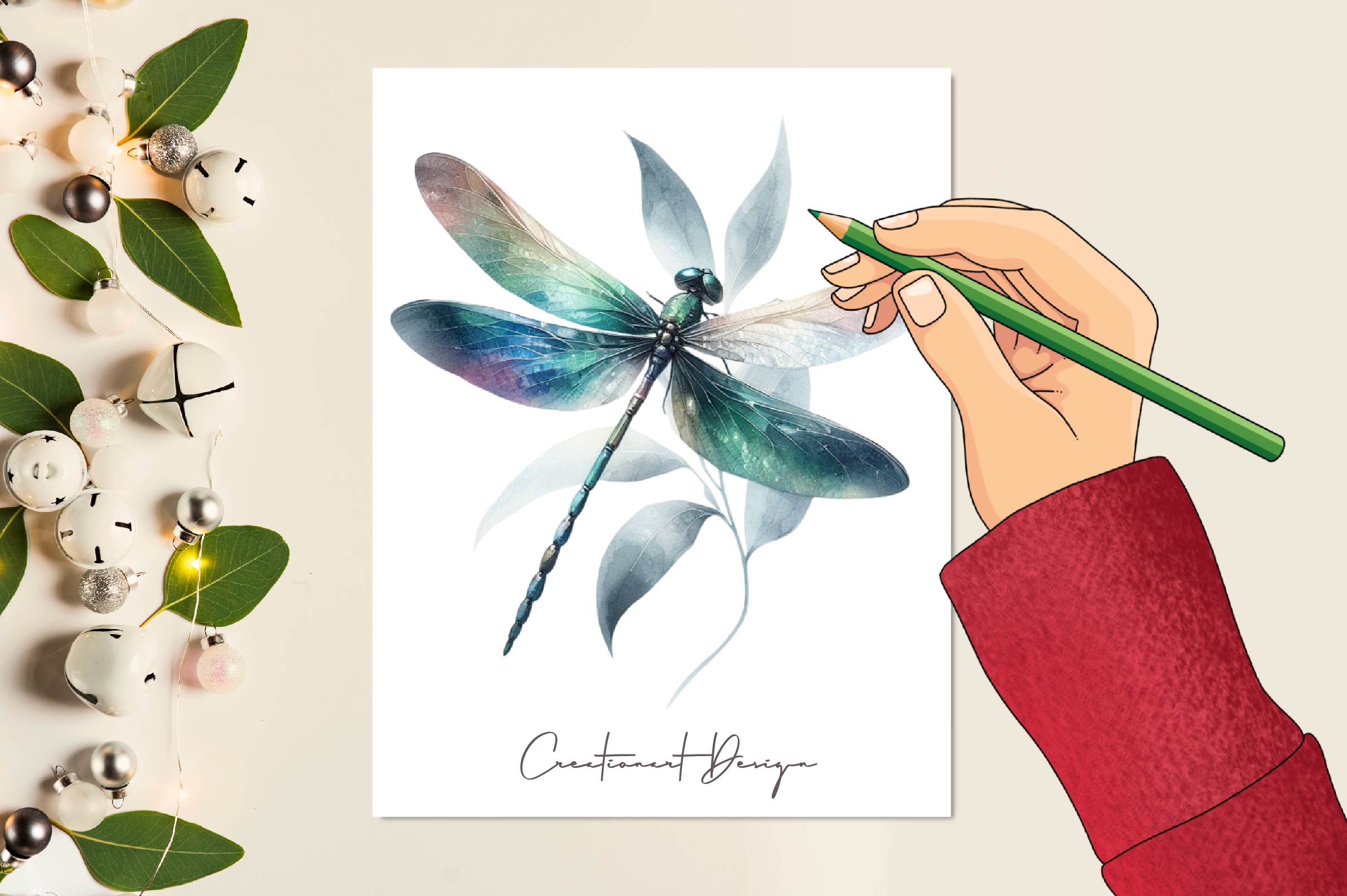 Dragonflies Clipart Bundle