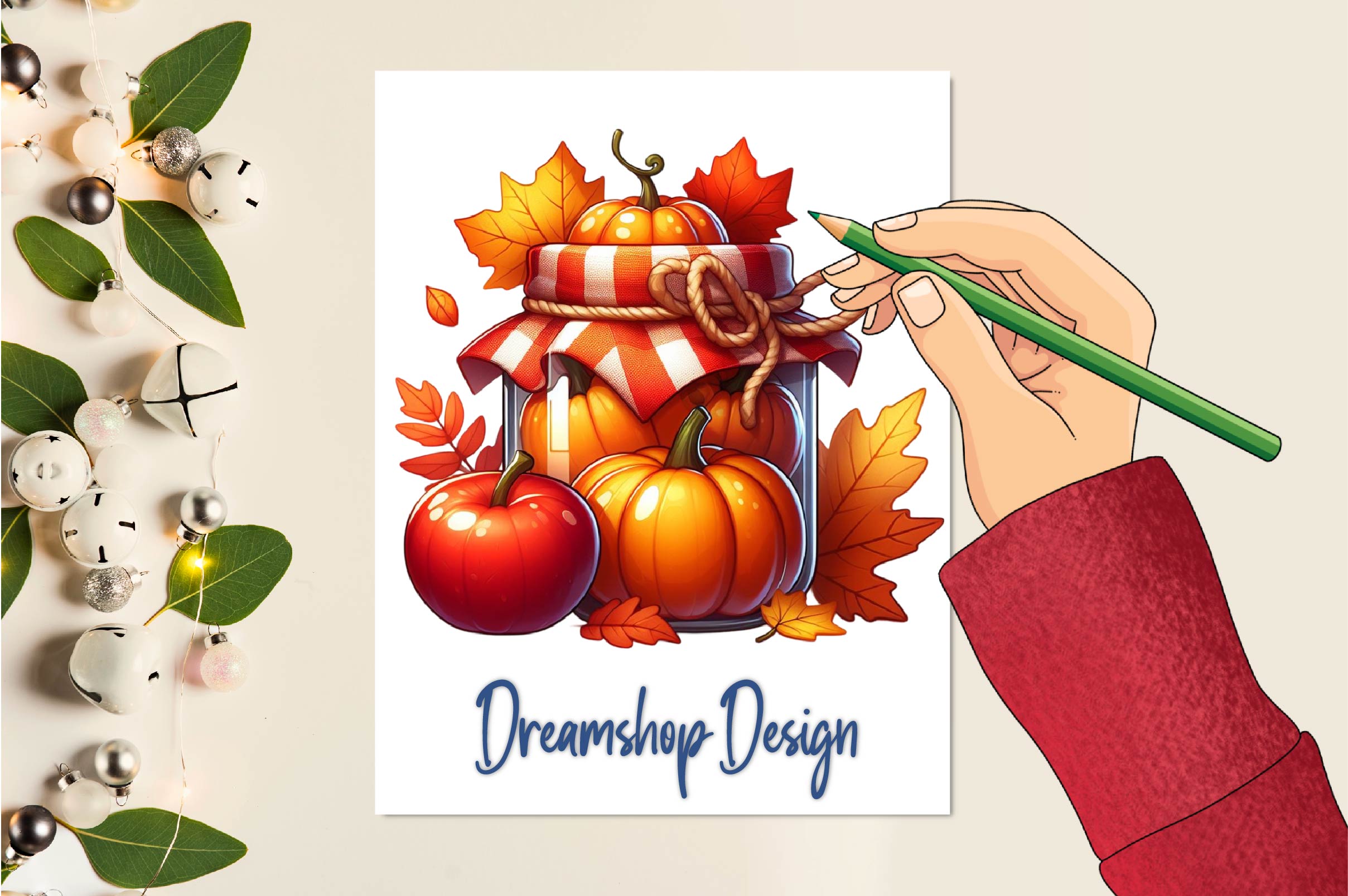 Autumn Jar Clipart Bundle