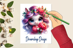 Unicorn Cute Unicorns Clipart Bundle - CraftNest - Digital Crafting and Art