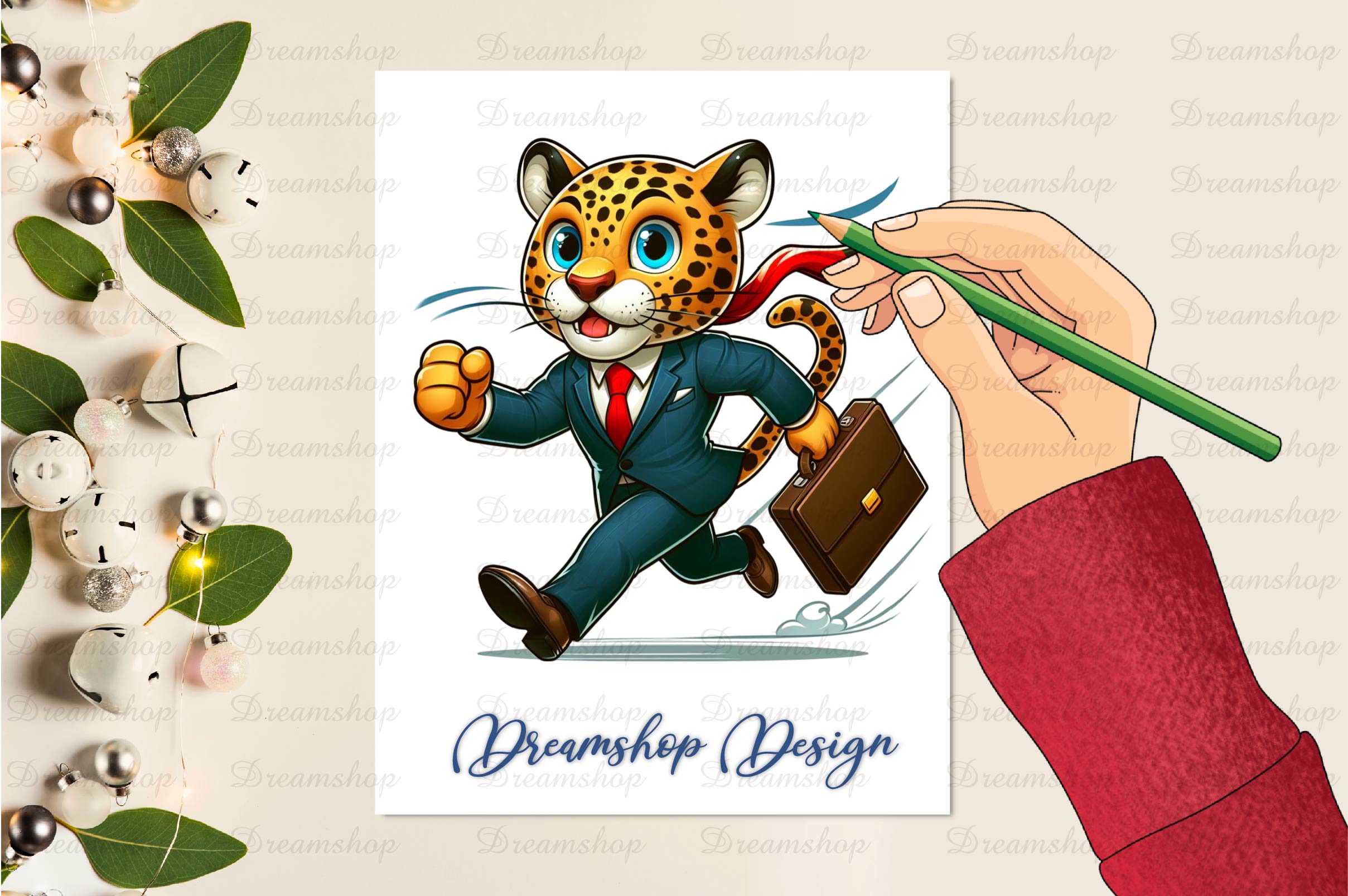 Cute Businessman Animals Clipart Bundle