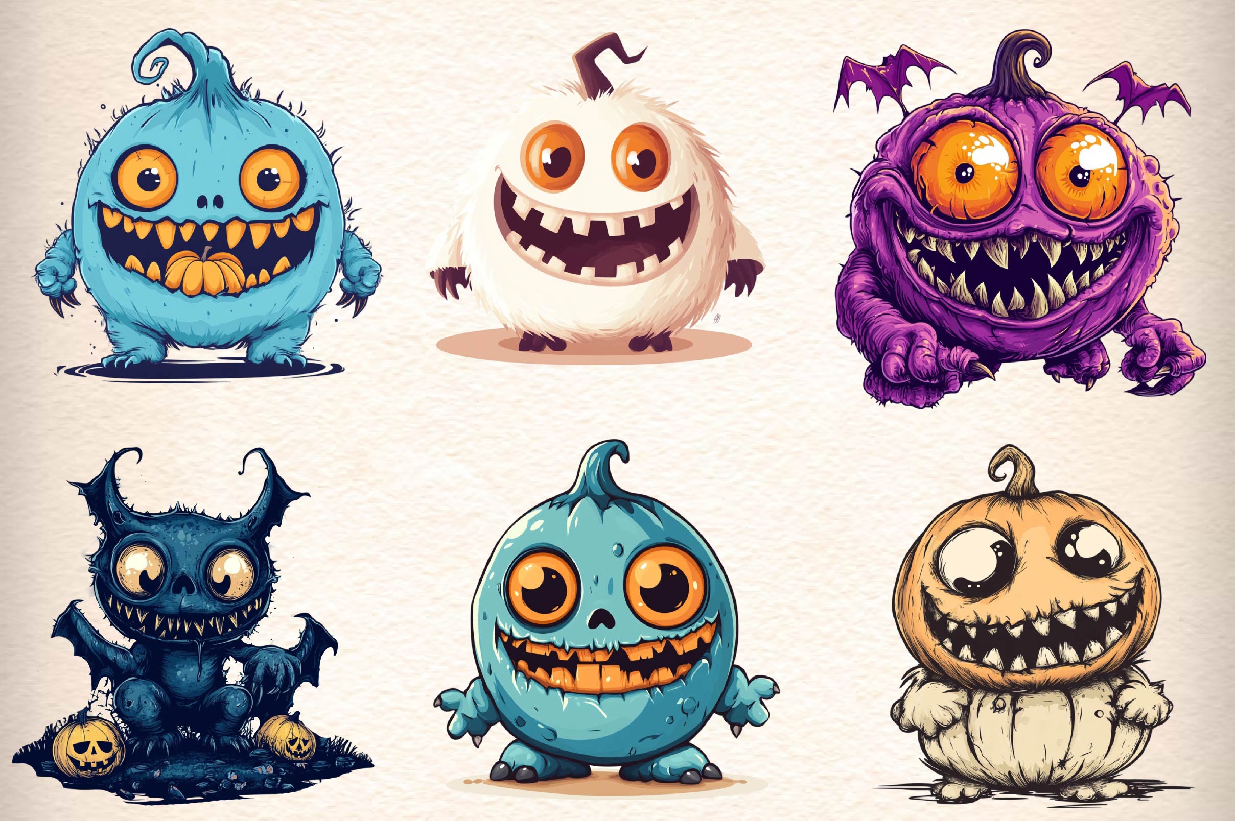 Halloween Monster Clipart Bundle
