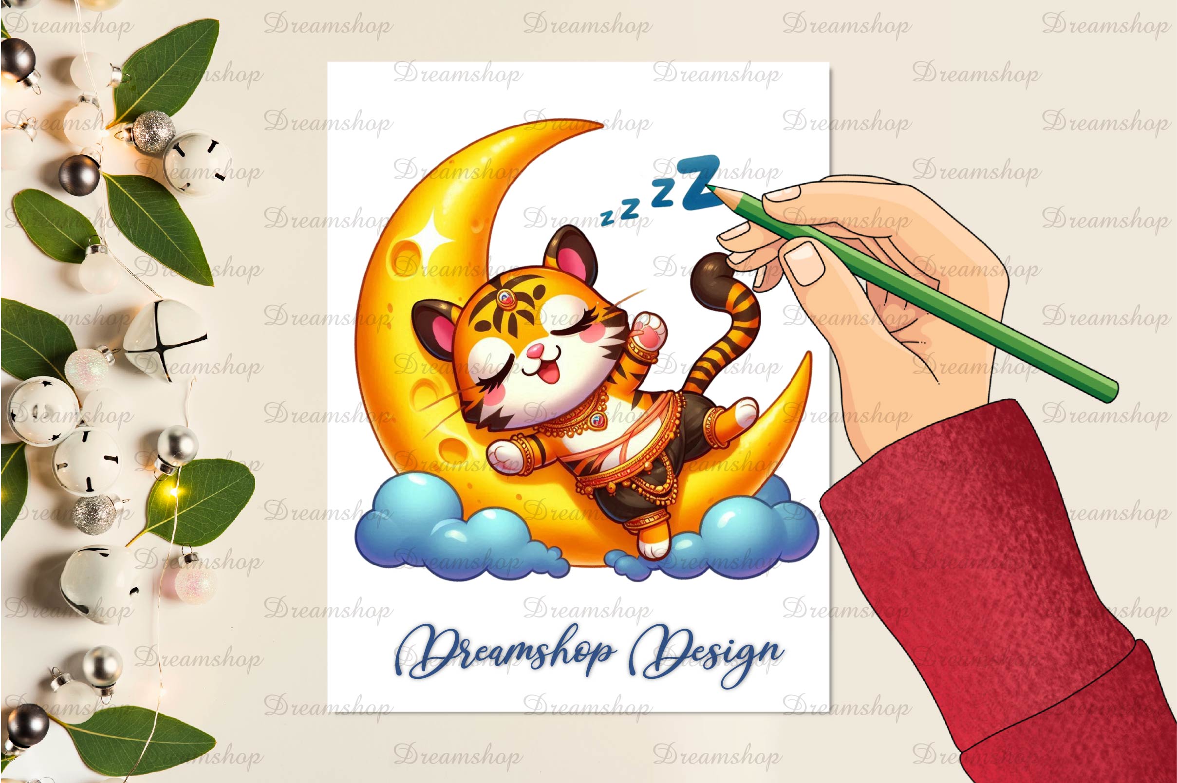 Sleeping Baby Animals Clipart Bundle