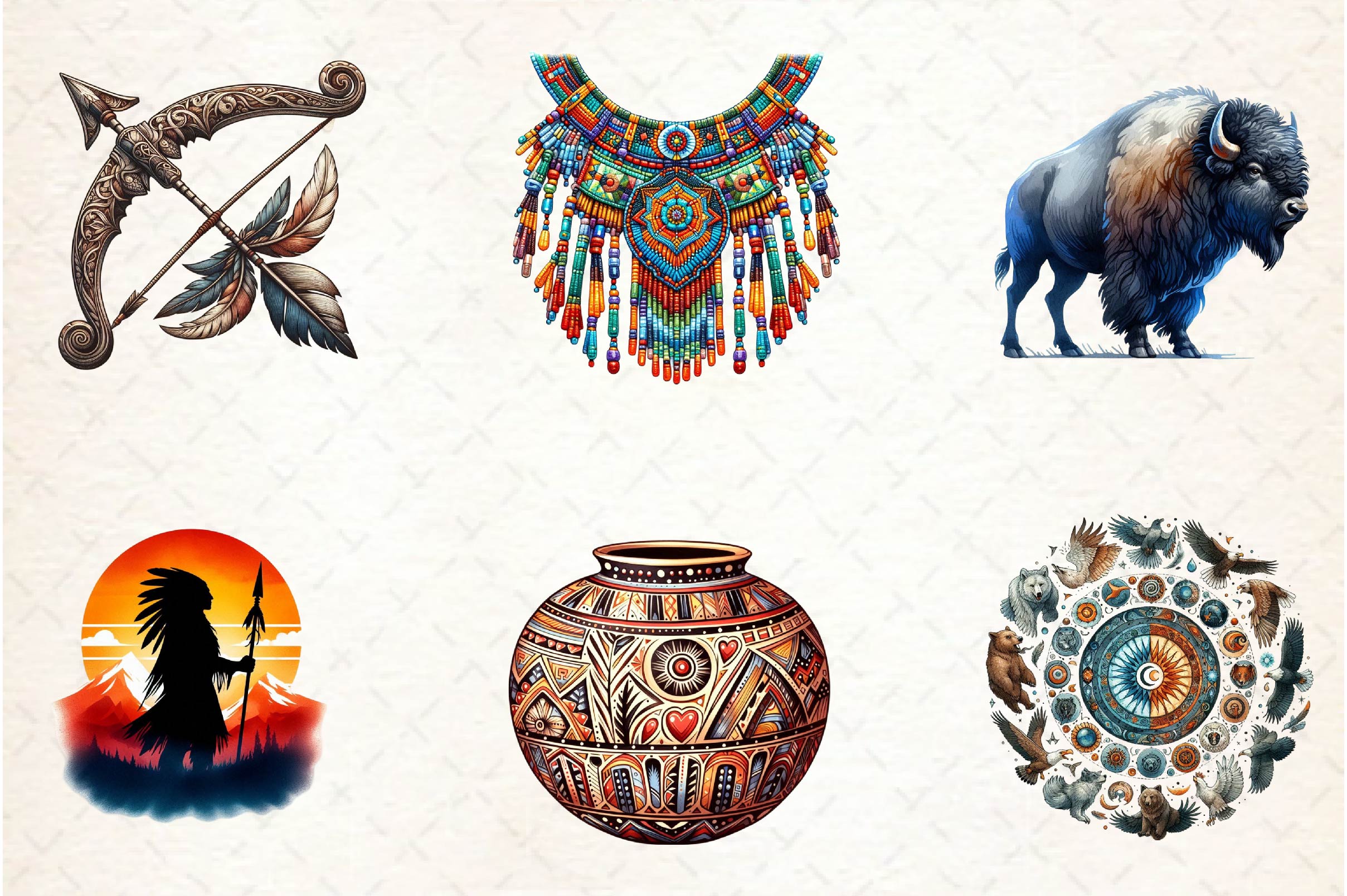 Native American Heritage Clipart Bundle