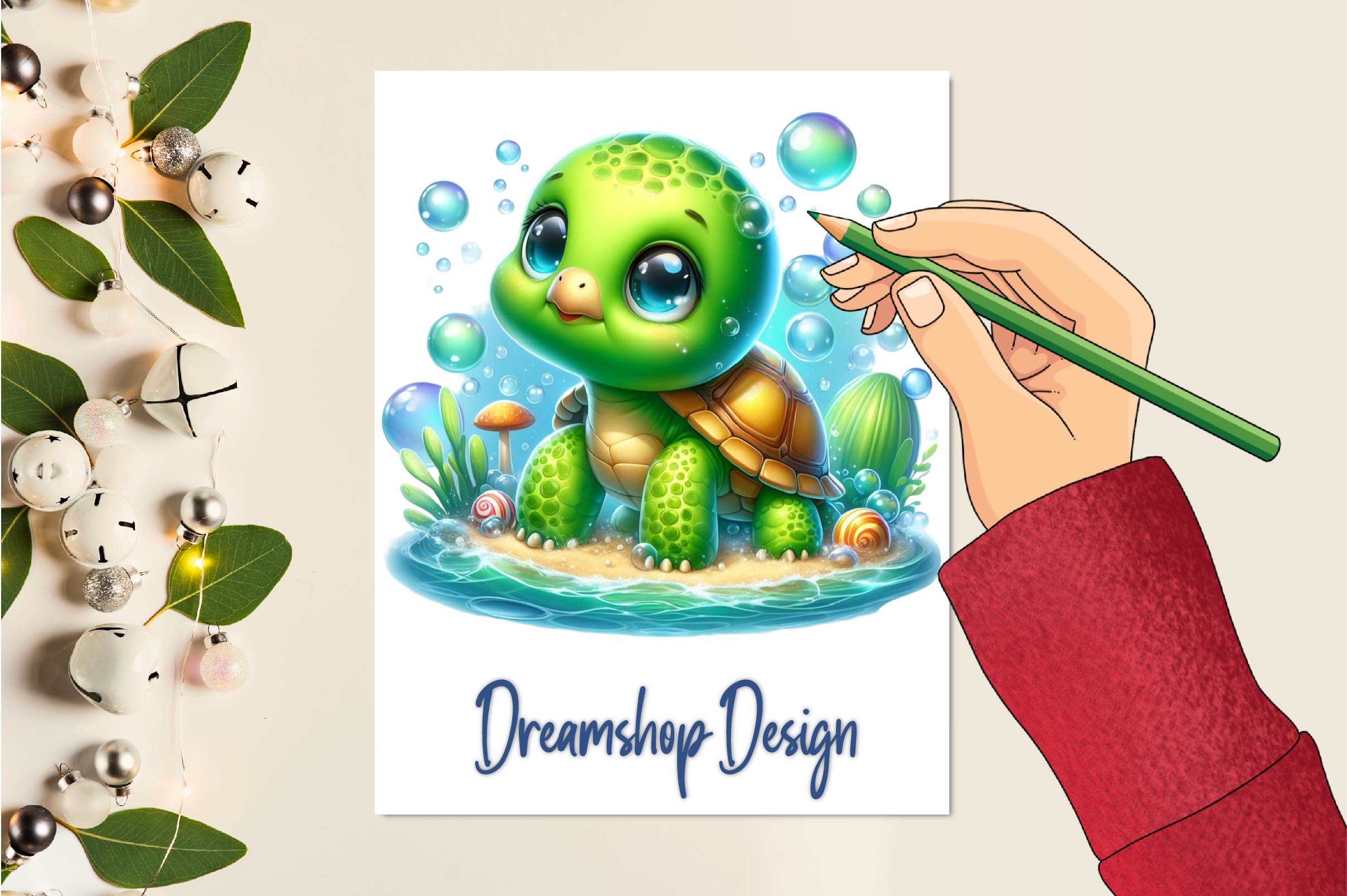 Cute Tortoise Clipart Bundle