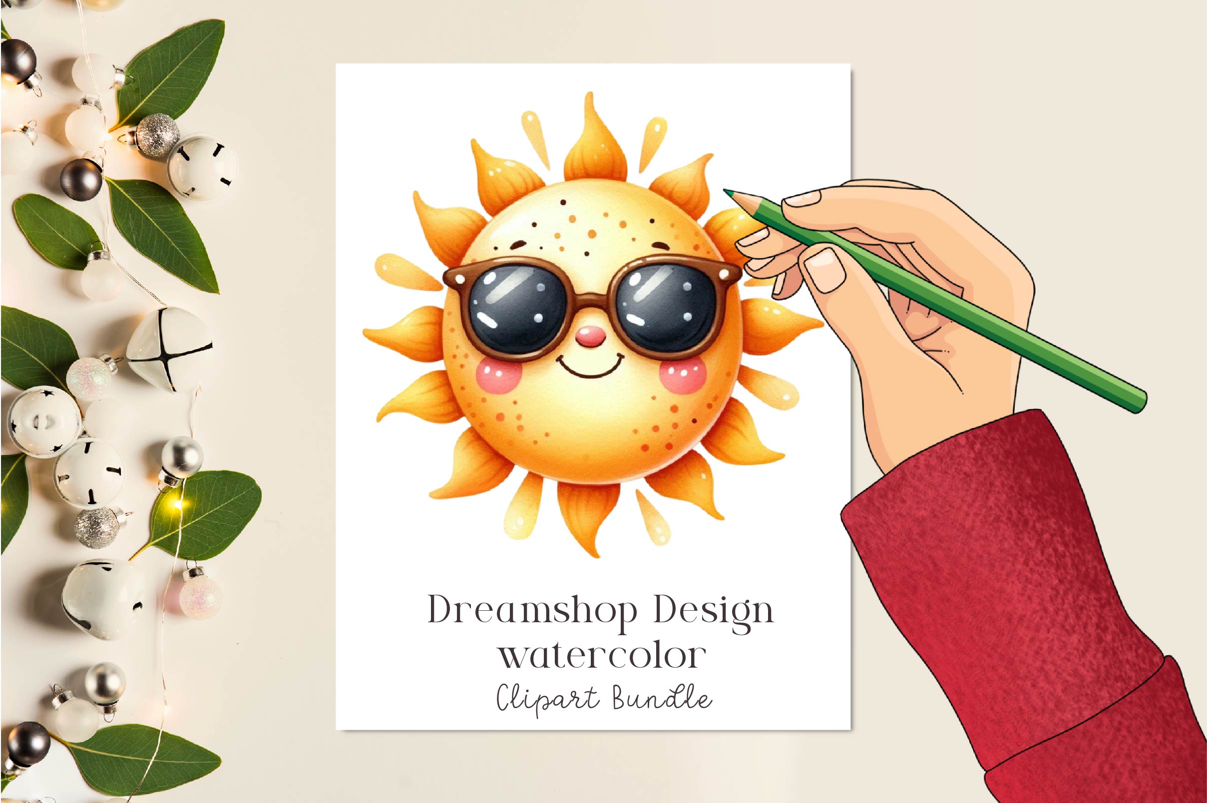 Sun Summer Clipart Bundle