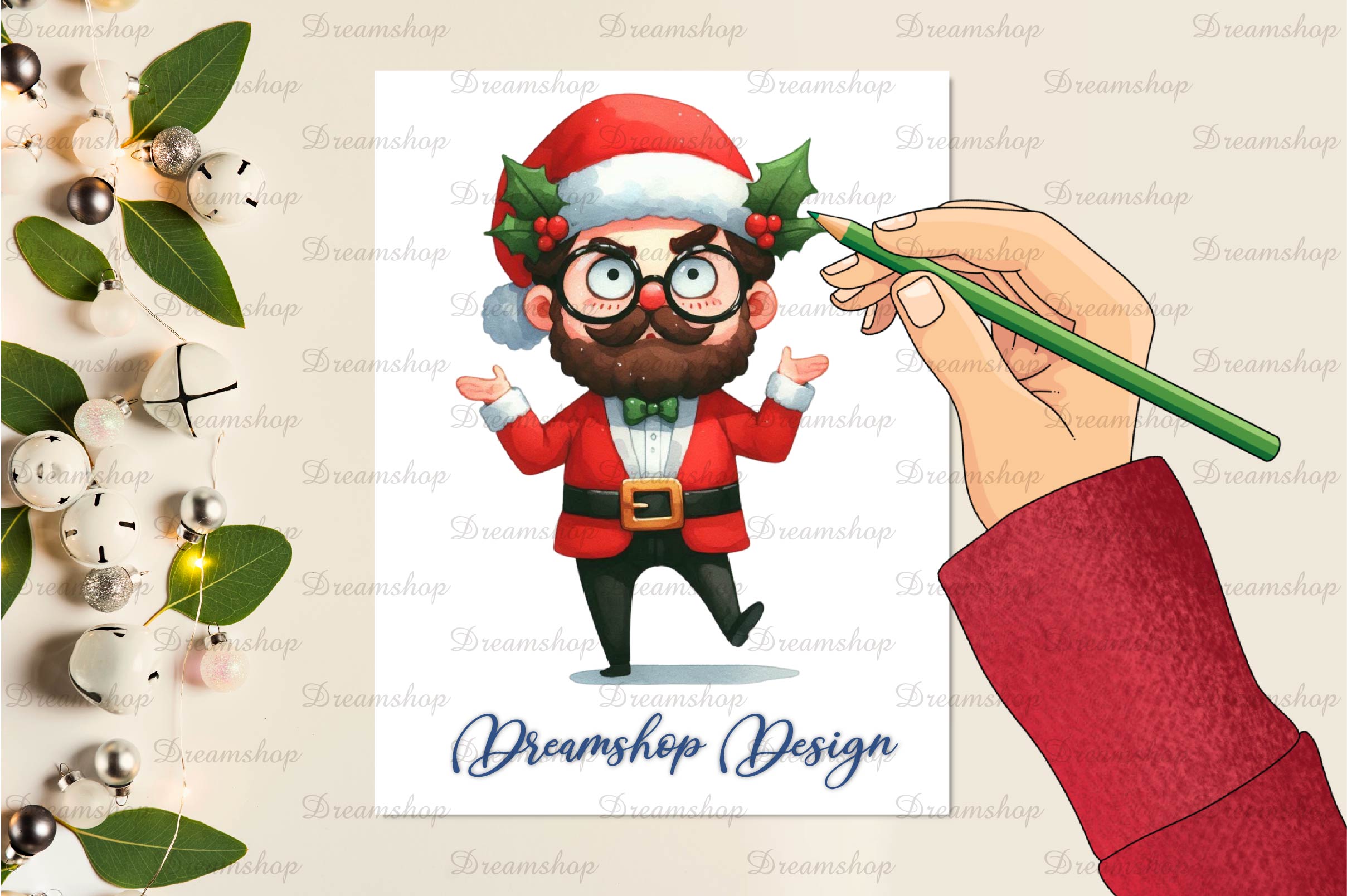 Christmas Teacher School Clipart Bundle