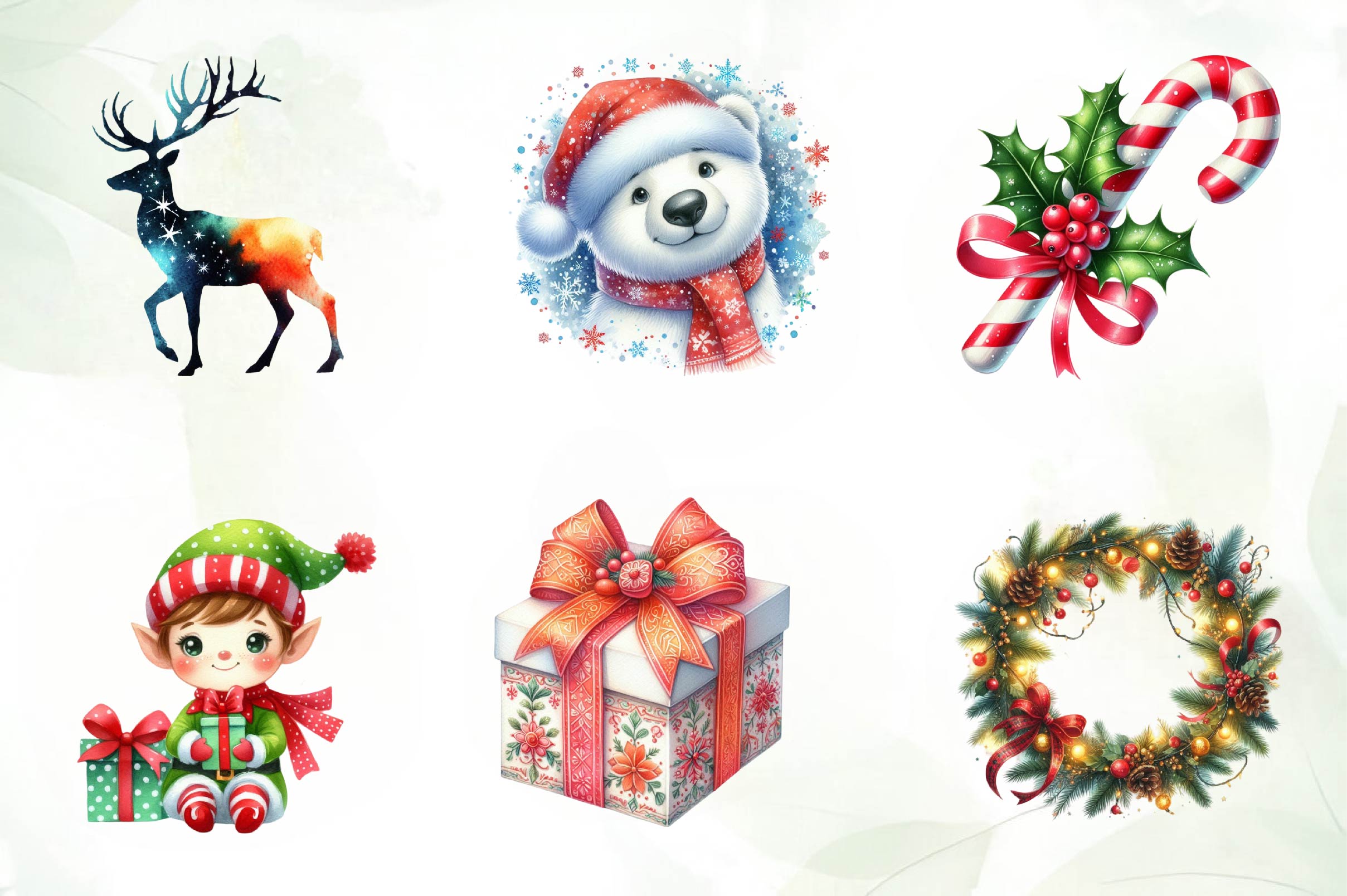 Winter Wonderland Holiday Clipart Bundle