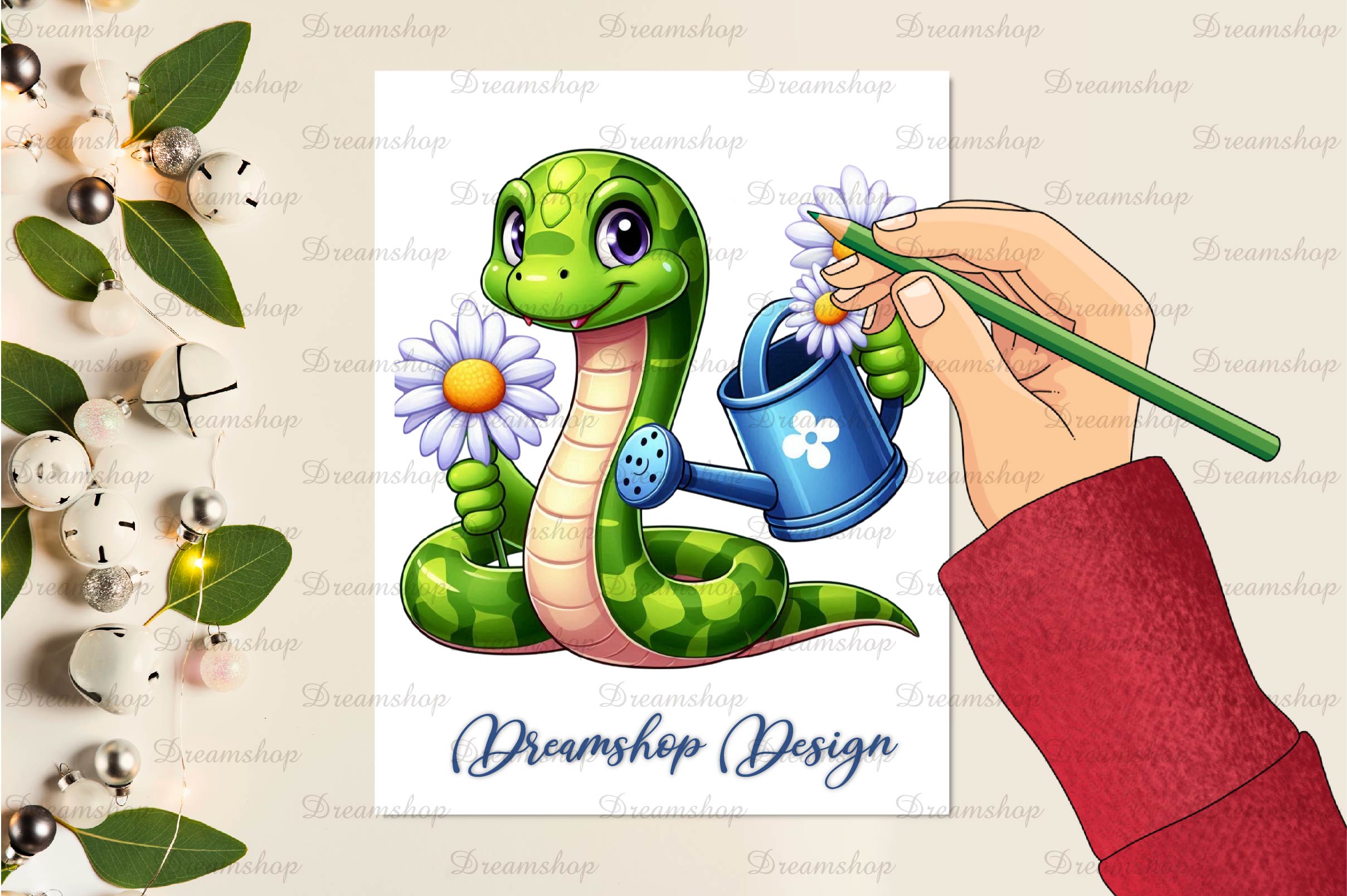 Cute Snake Snake Clipart Bundle
