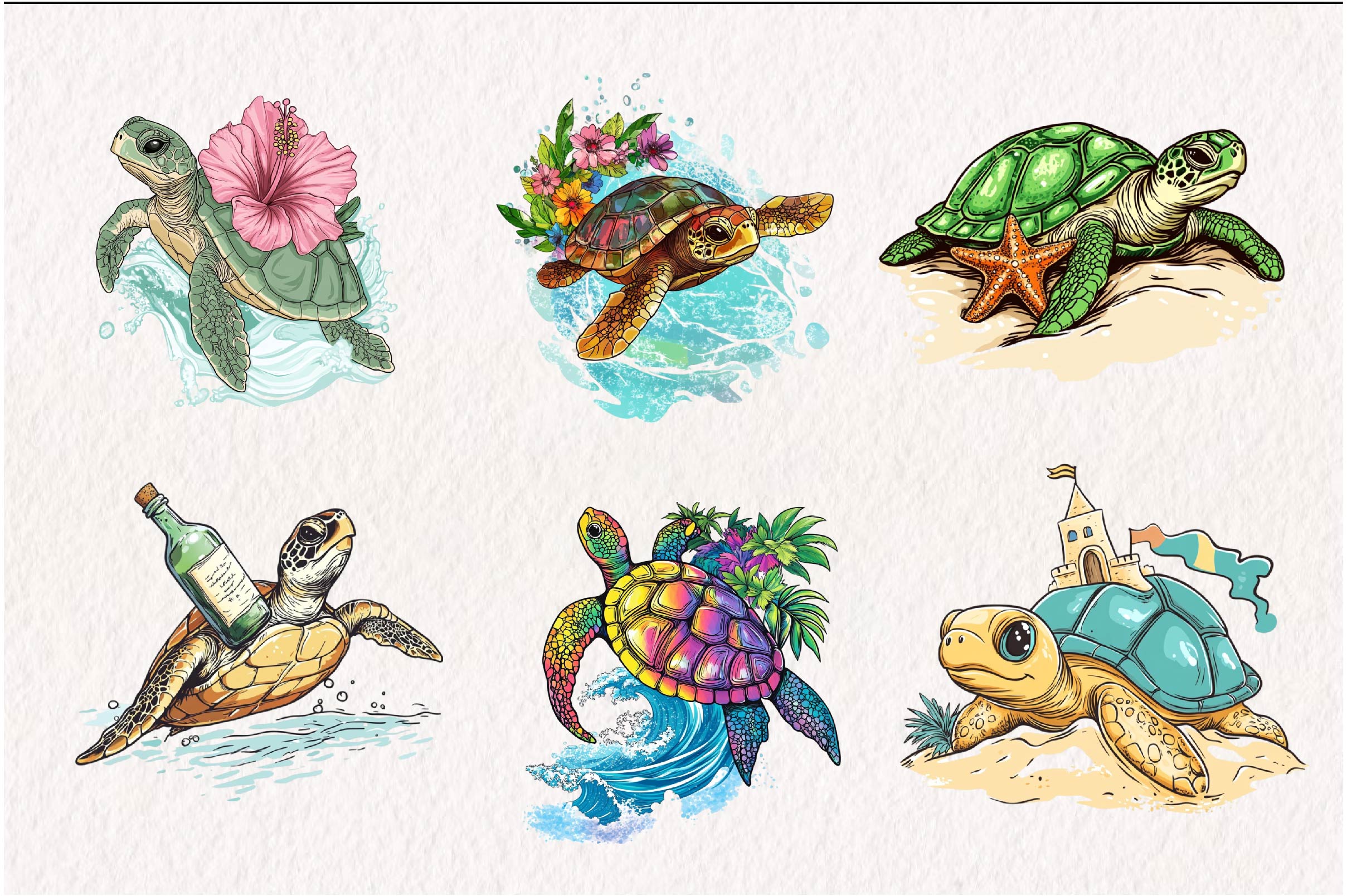 Summer Hedgehog Clipart Bundle 1