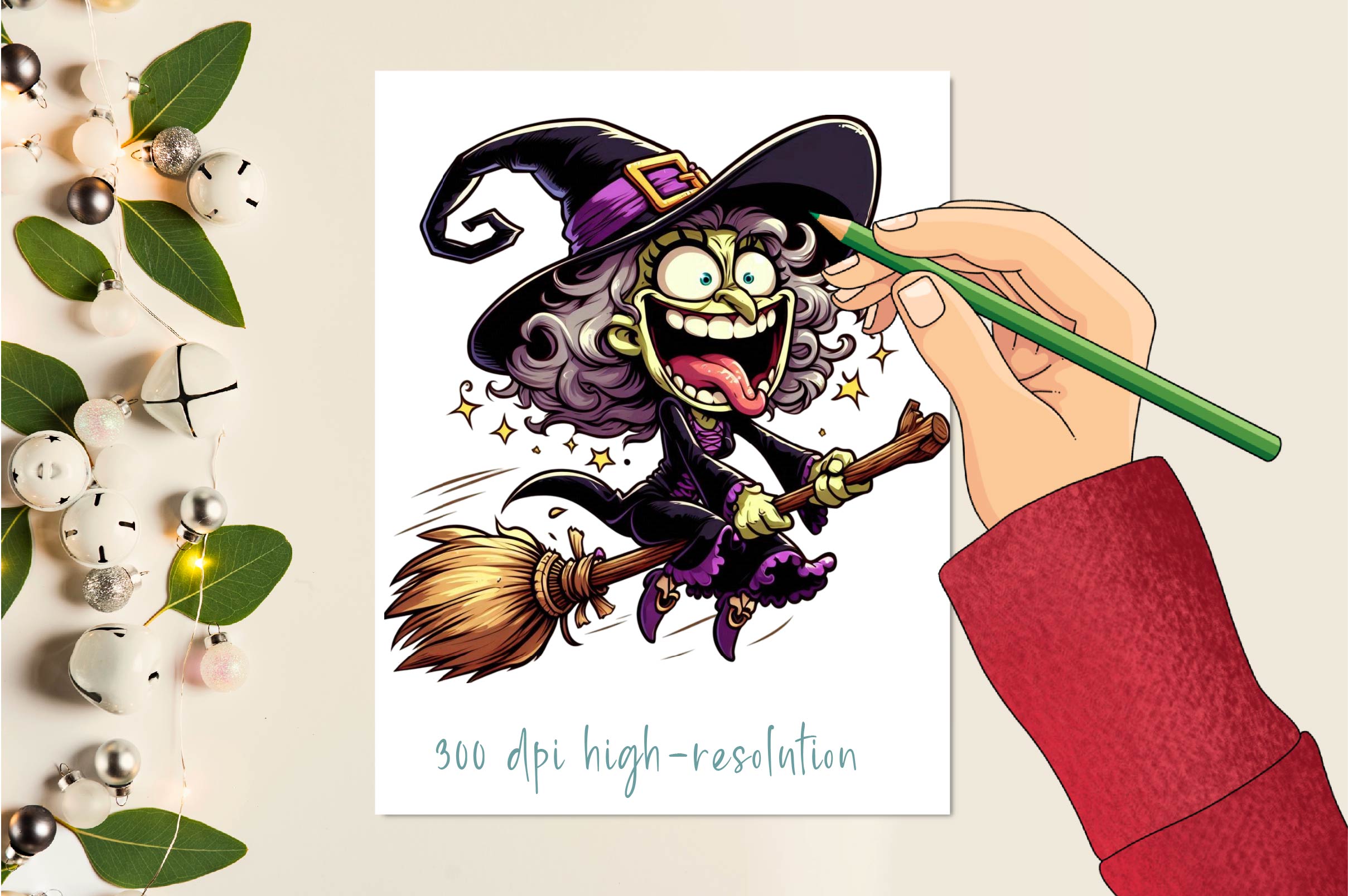 Halloween Witch Clipart Bundle 2