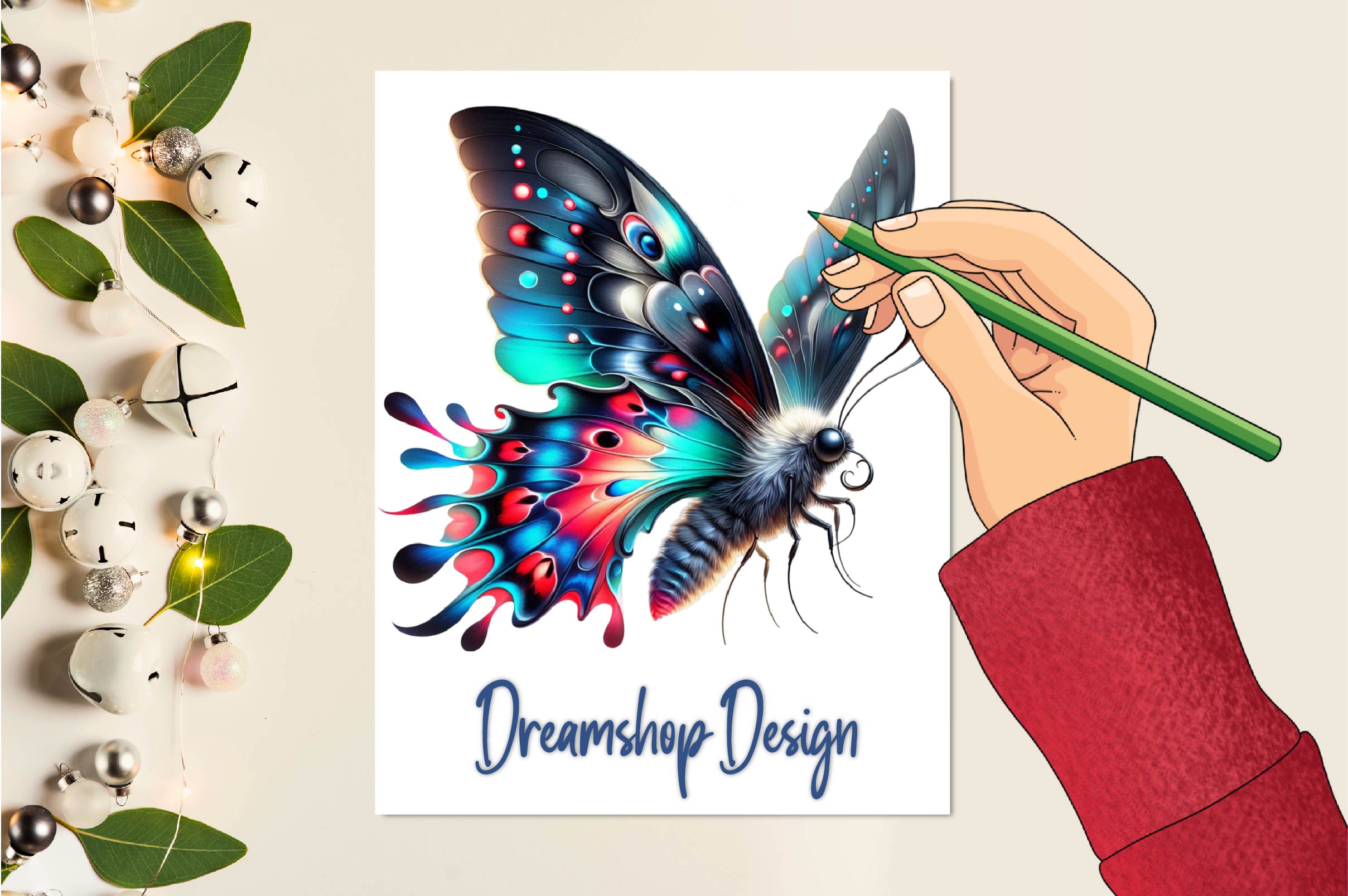 Black Butterfly Clipart Bundle