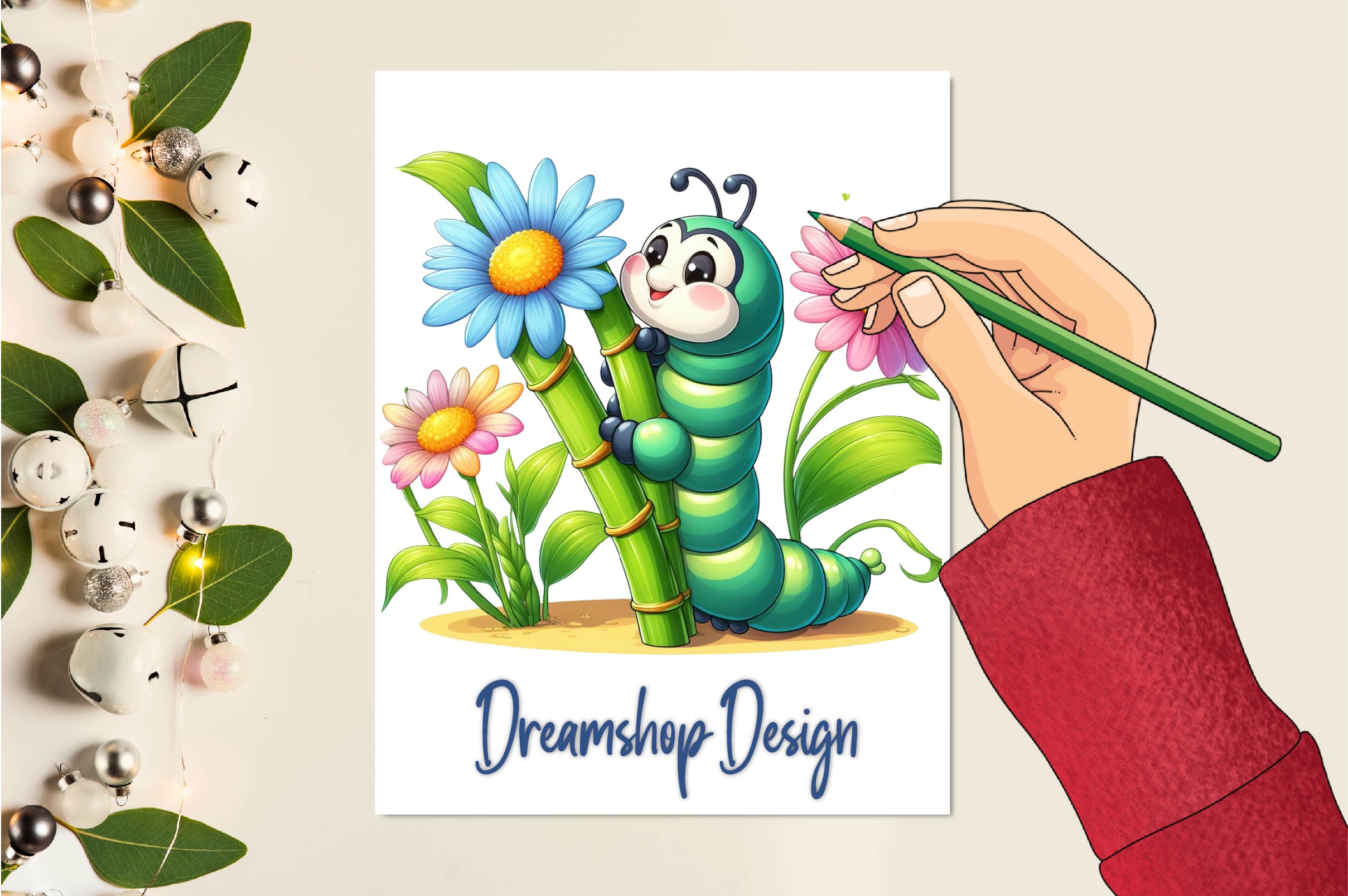 Cute Caterpillar Clipart Bundle