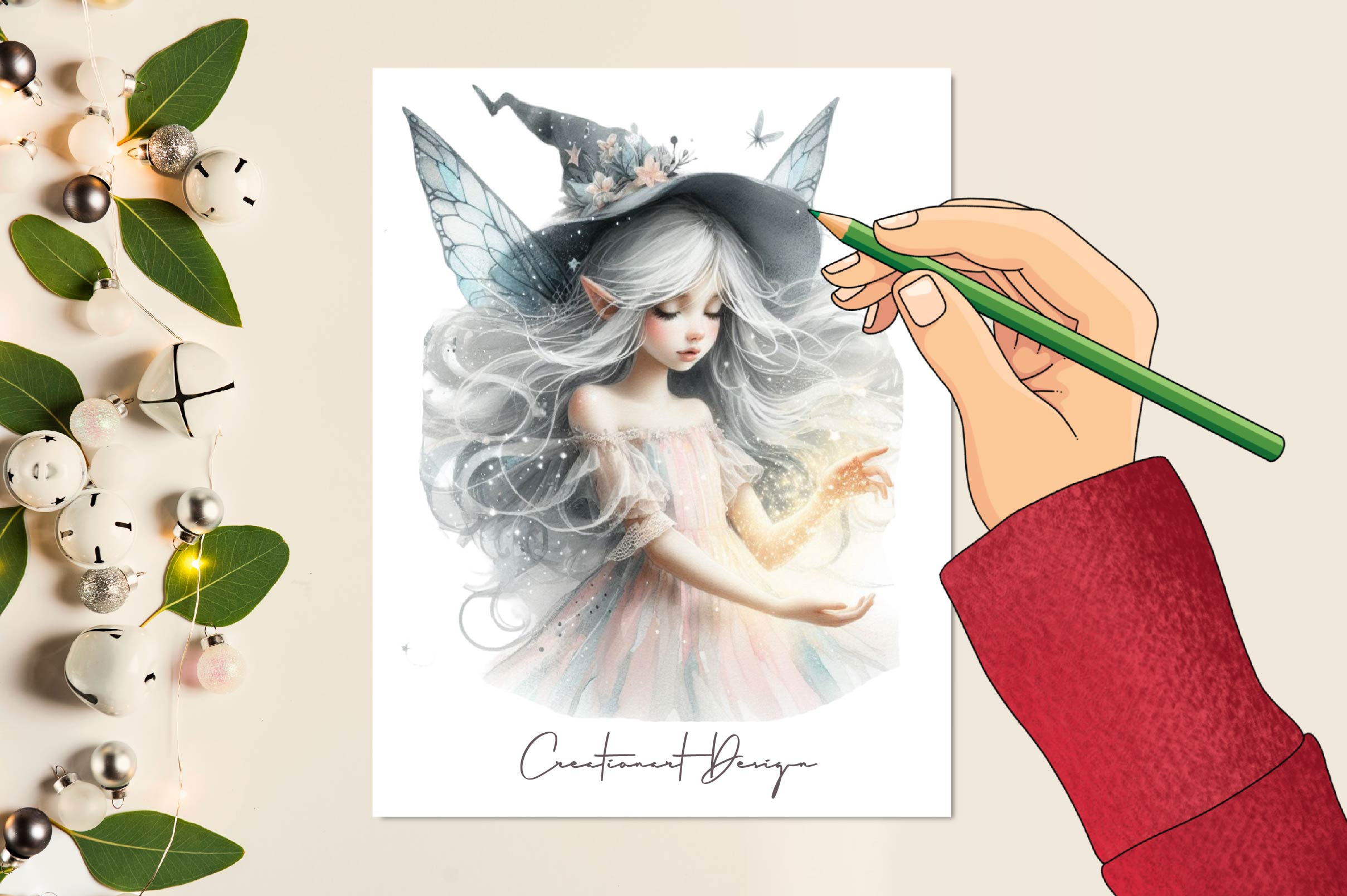 Mystical Fairies Clipart Bundle