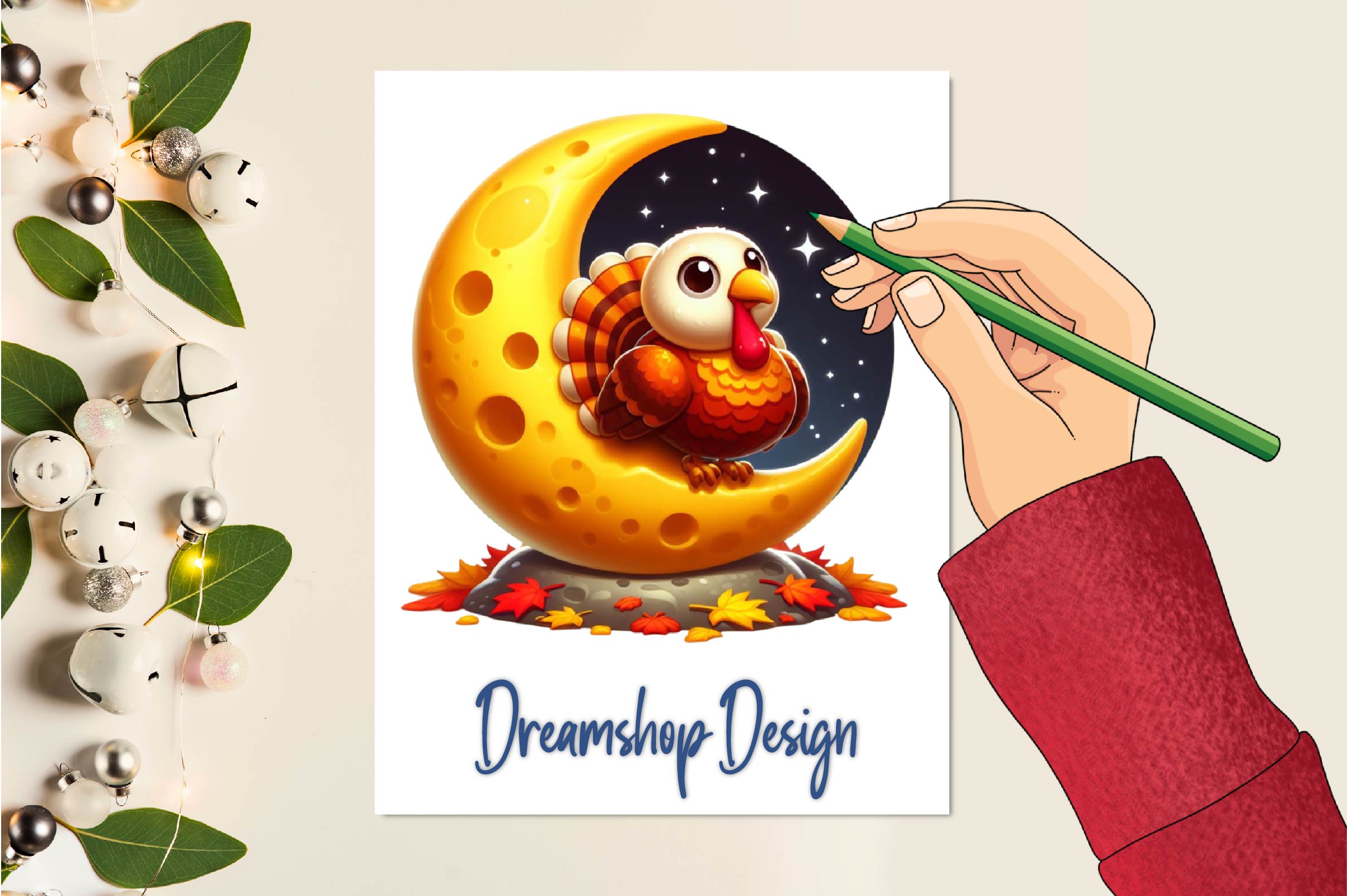 Autumn Cute Turkey Clipart Bundle