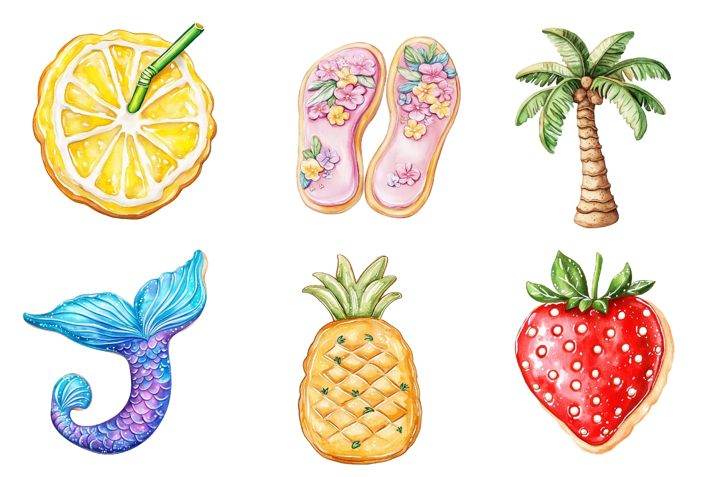 Summer Cookies Clipart Bundle