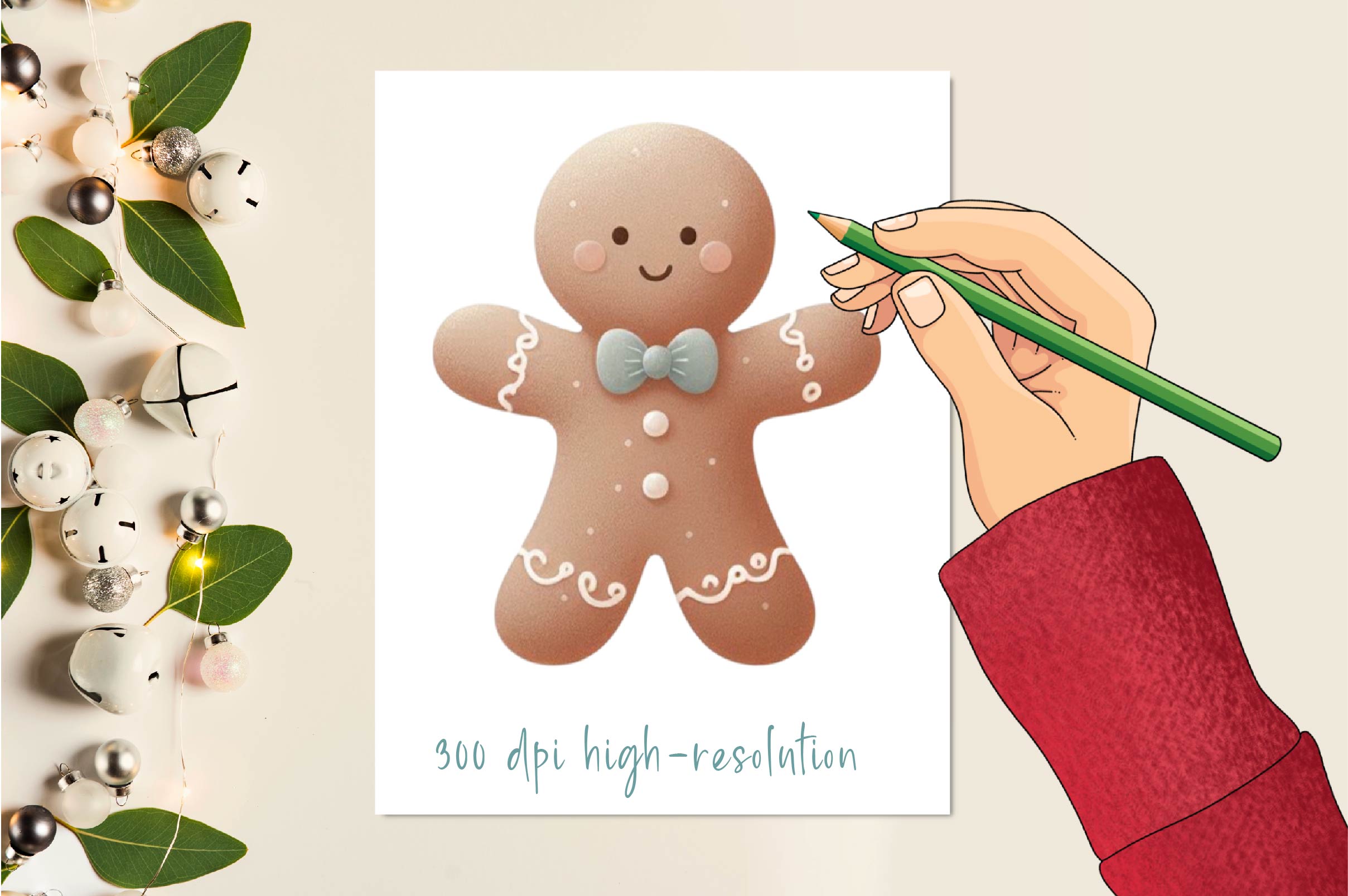 Christmas Gingerbread Clipart Bundle 1