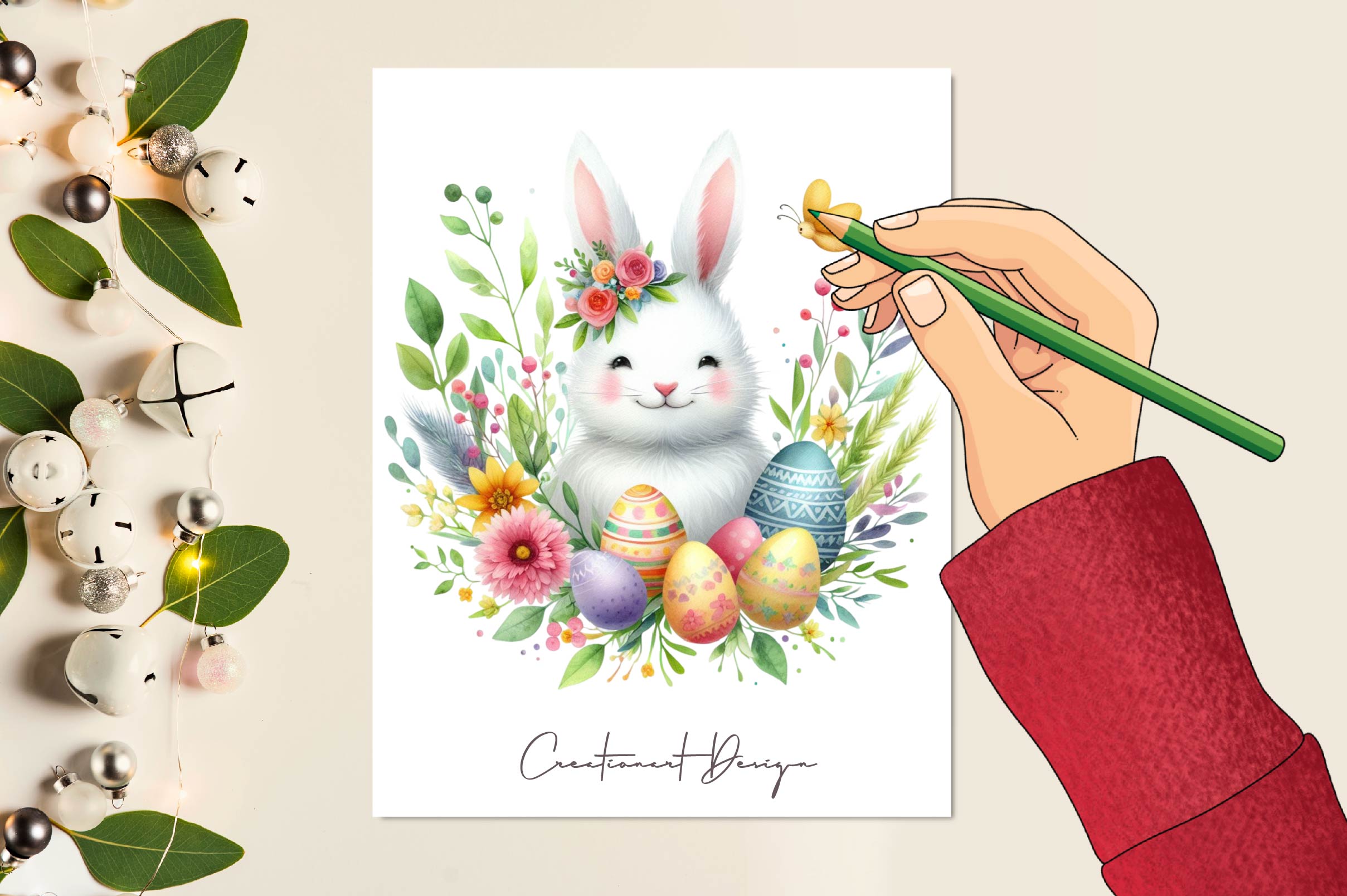 Easter Bunny Clipart Bundle 10
