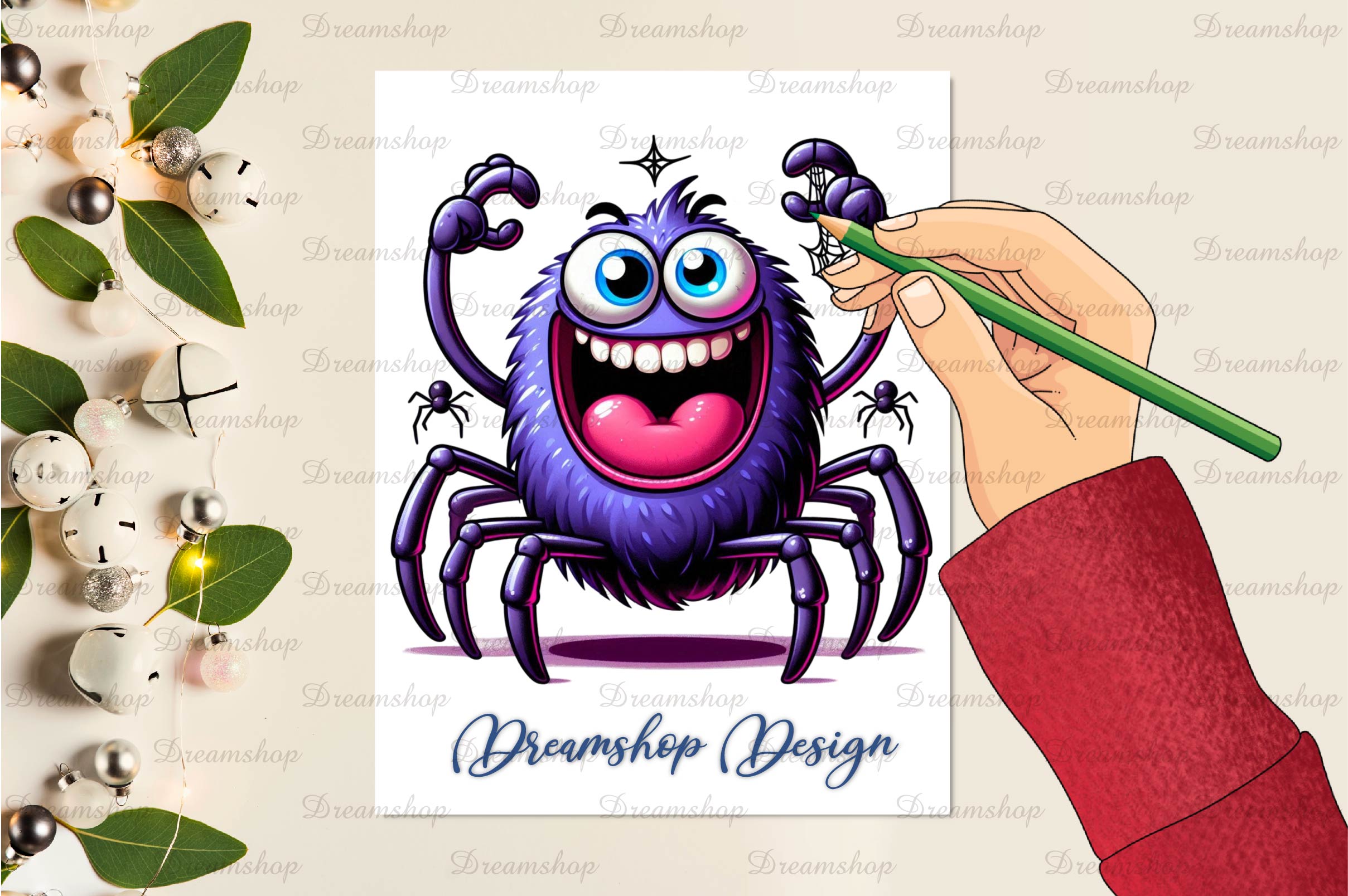 Halloween Spider Clipart Bundle