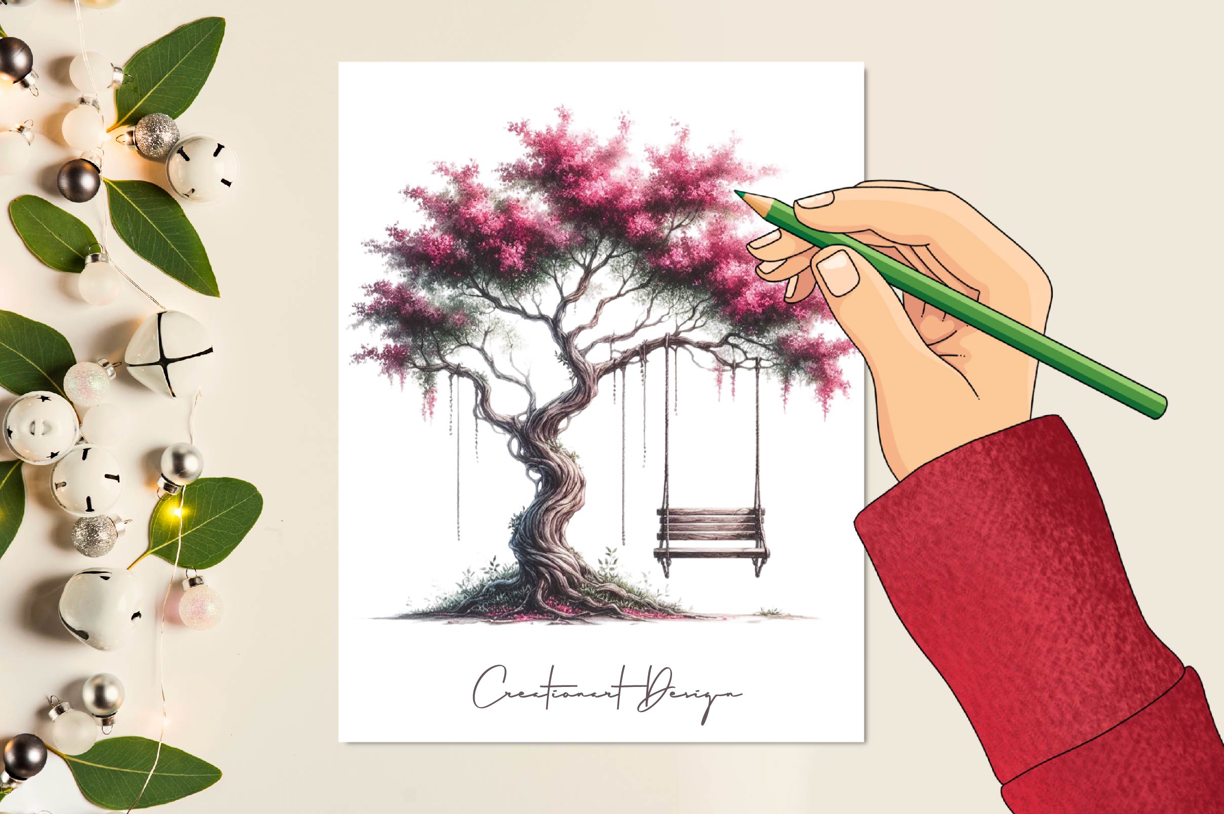 Tree Swings Clipart Bundle