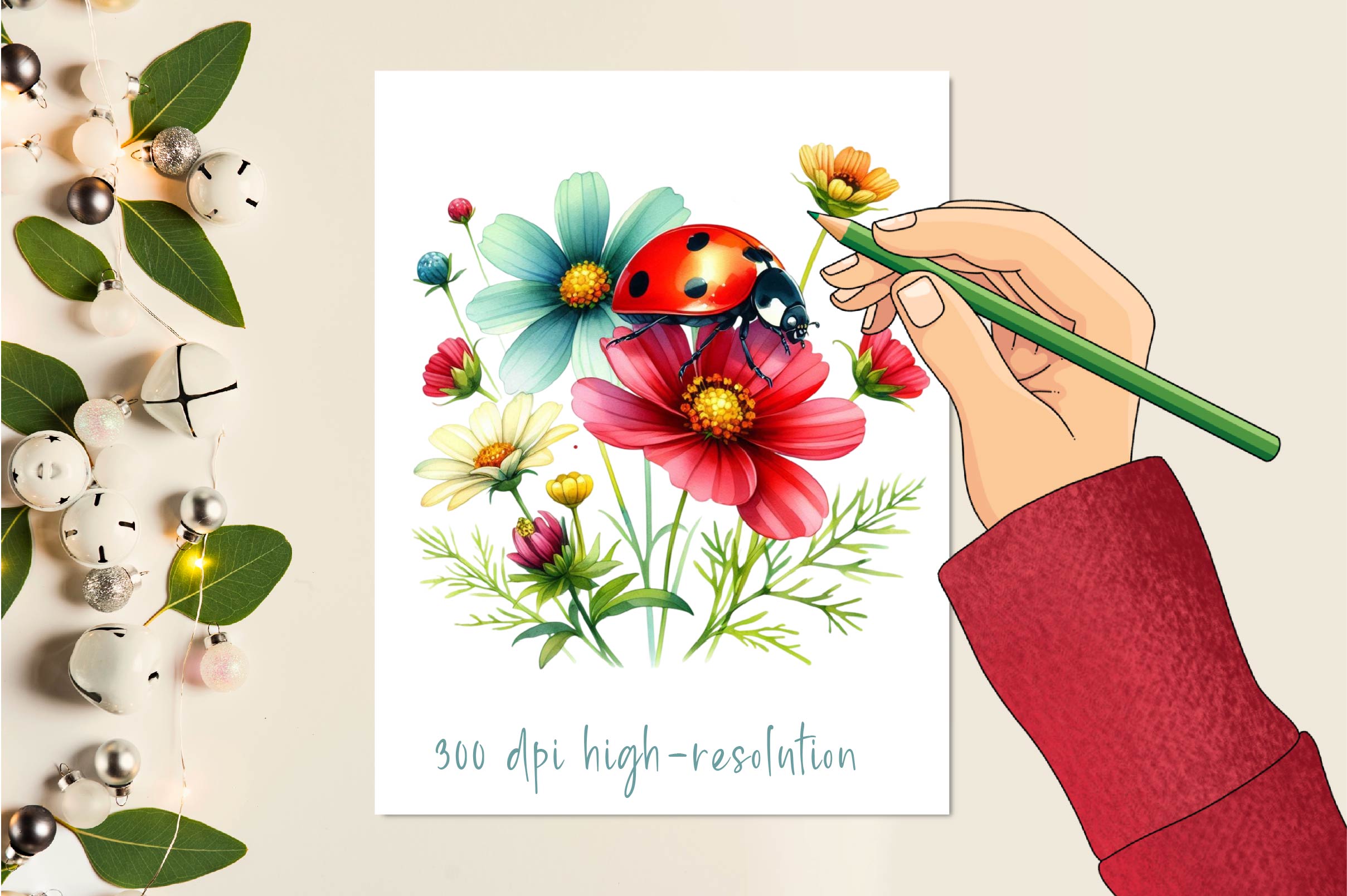 Delightful Ladybug Clipart Bundle
